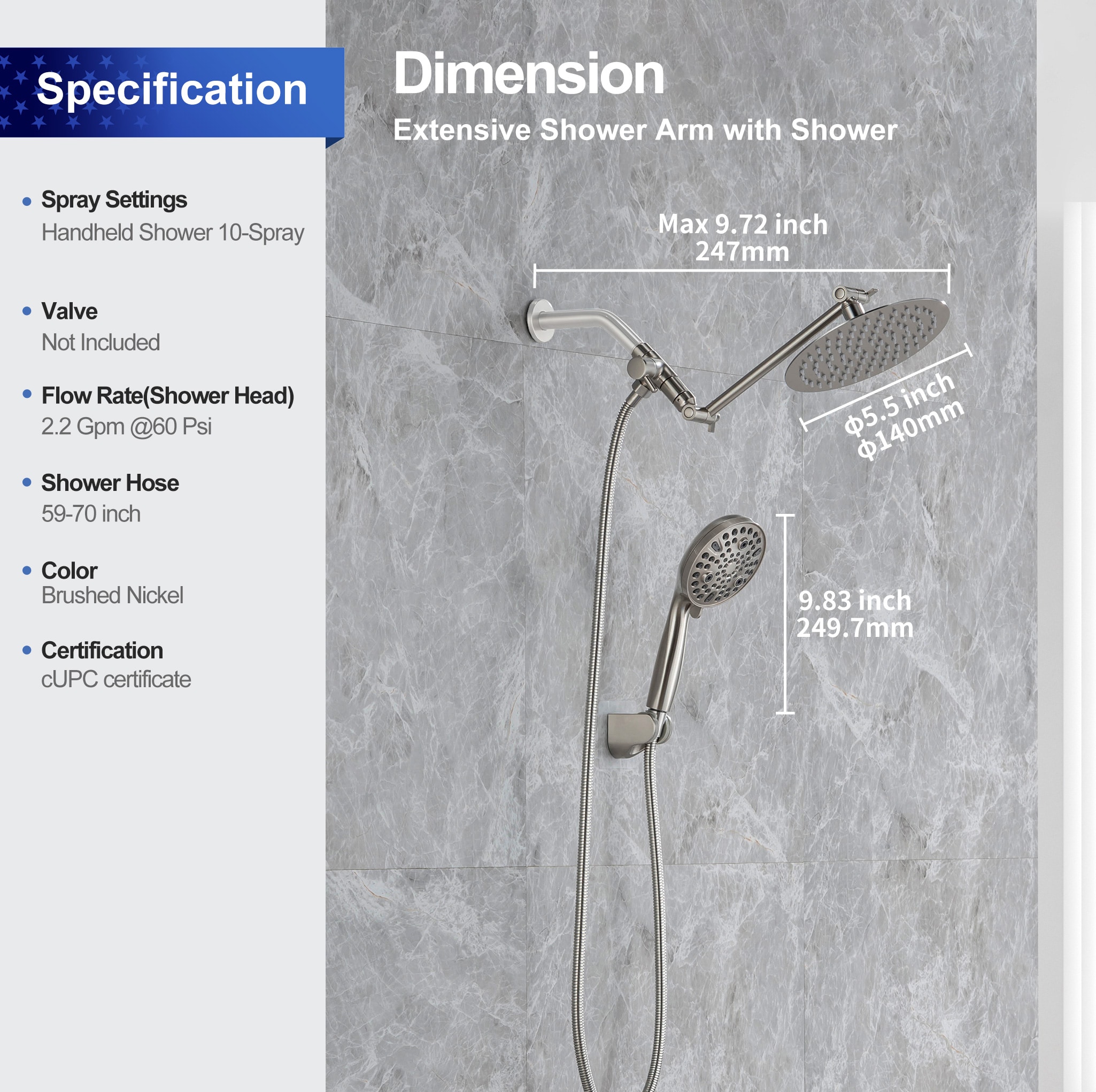 Rainlex RX2008BN Tub-Shower-Faucets - View #7