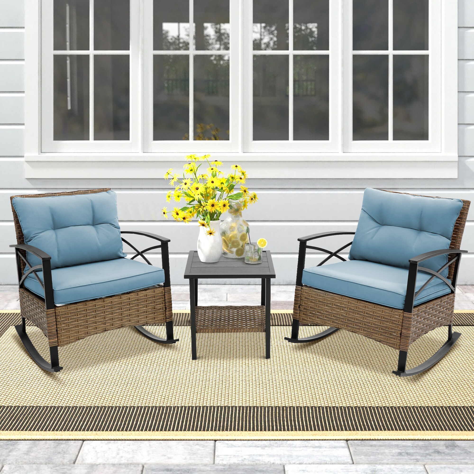 Forclover MONMTM08DG Patio-Conversation-Sets - View #6