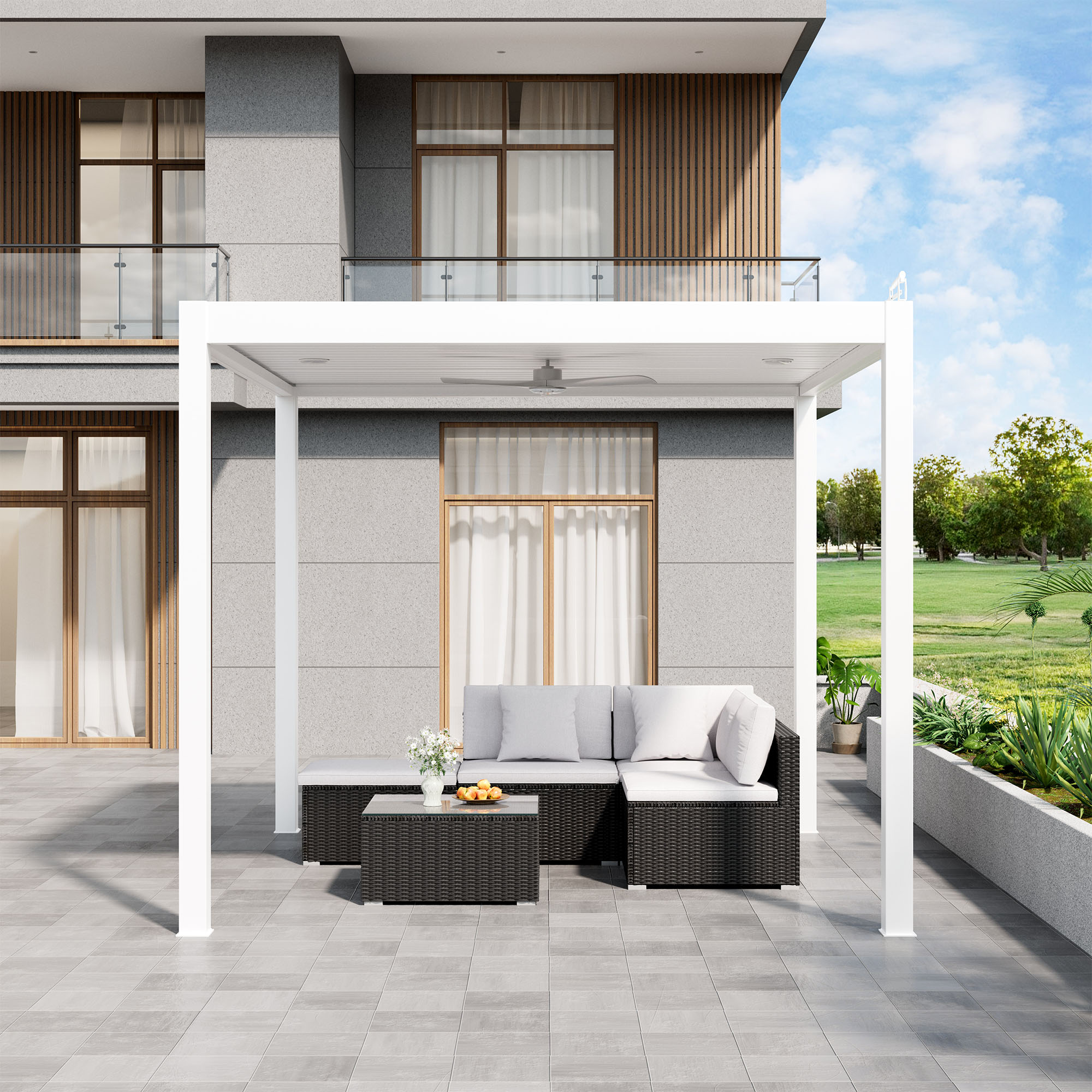 Mondawe MO-P31013WH Pergolas-2 - View #15