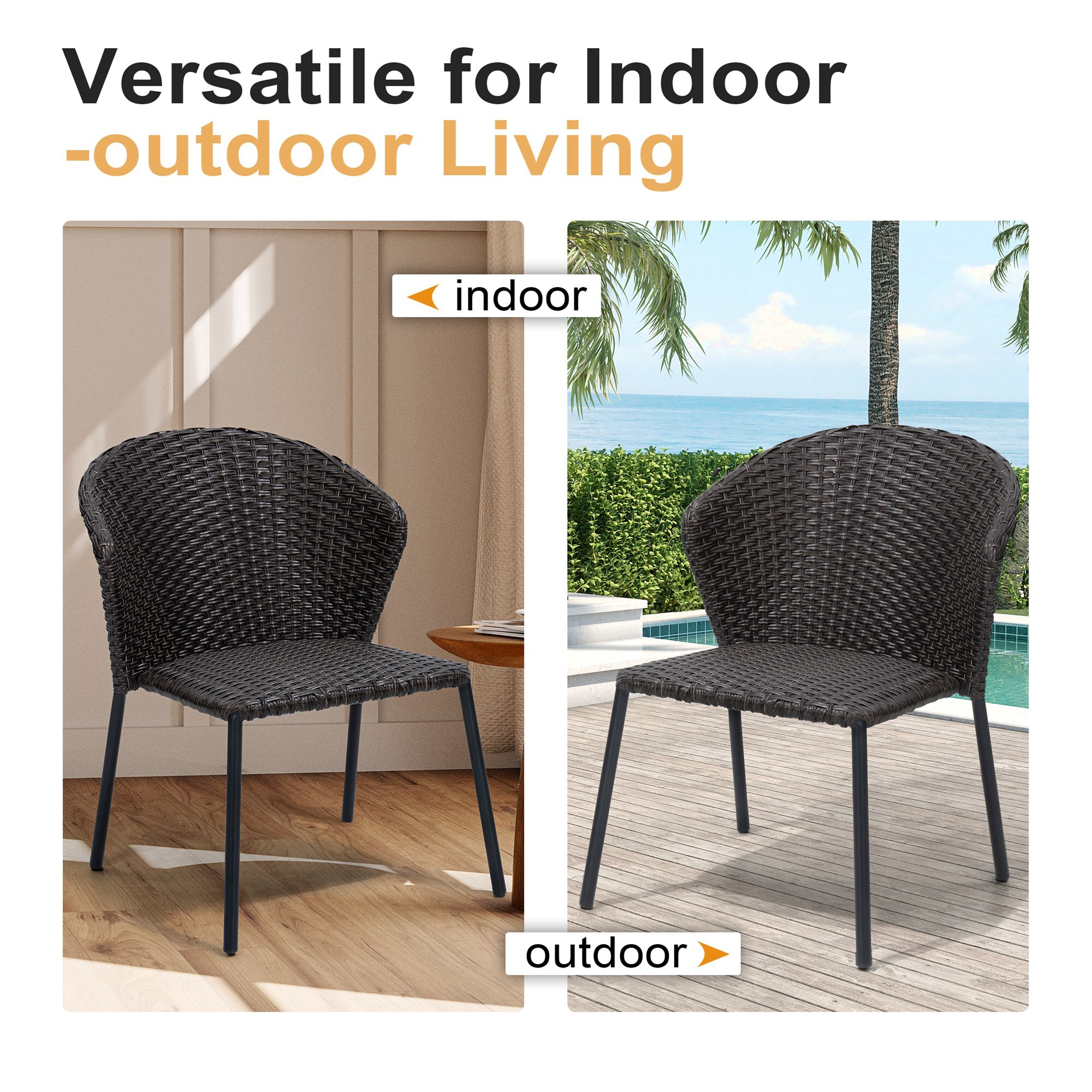 Crestlive Products CL-DC207BRN-2 Patio-Chairs - View #6