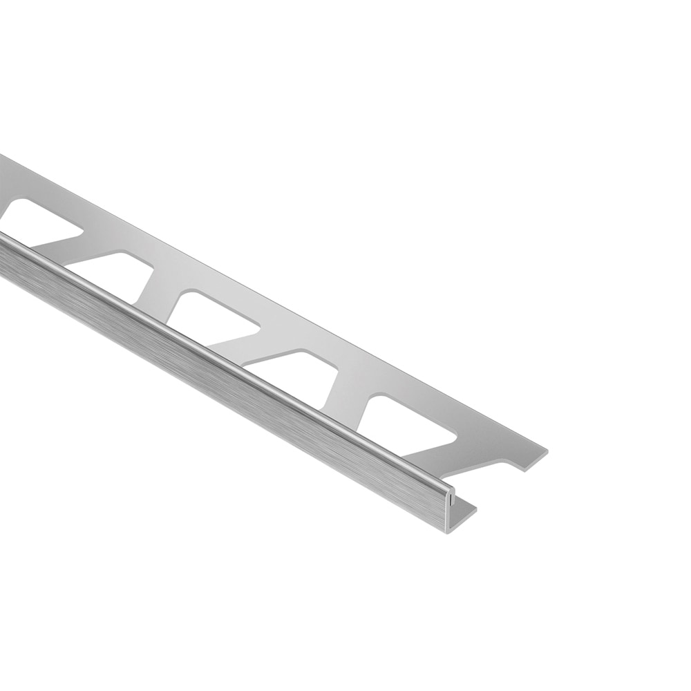 Schluter Systems E110EB Schiene 0.438-in W x 98.5-in L Brushed Stainless Steel Steel L-angle Tile Edge Trim