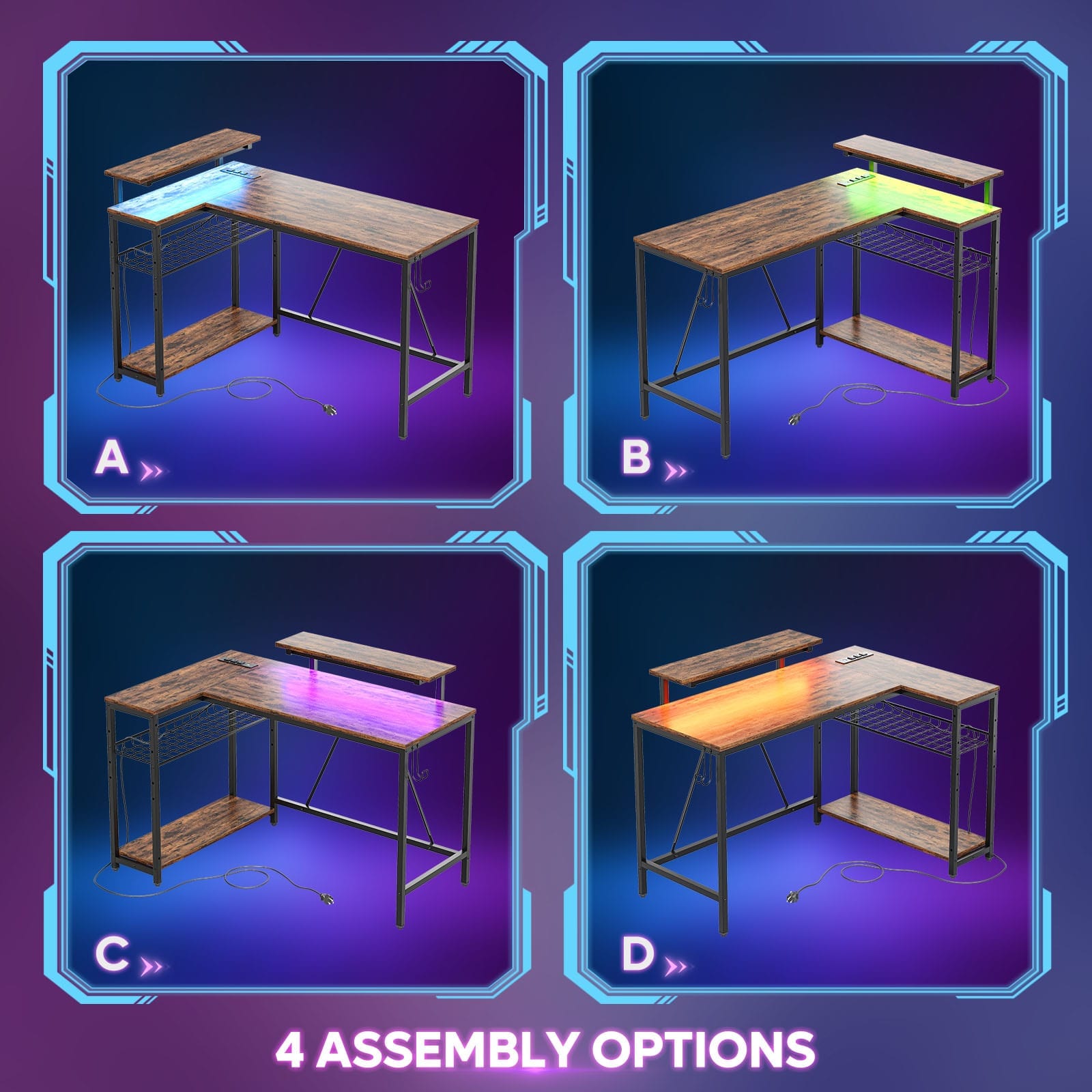 Bestier LOW-H100612AUS-RST desks - View #8