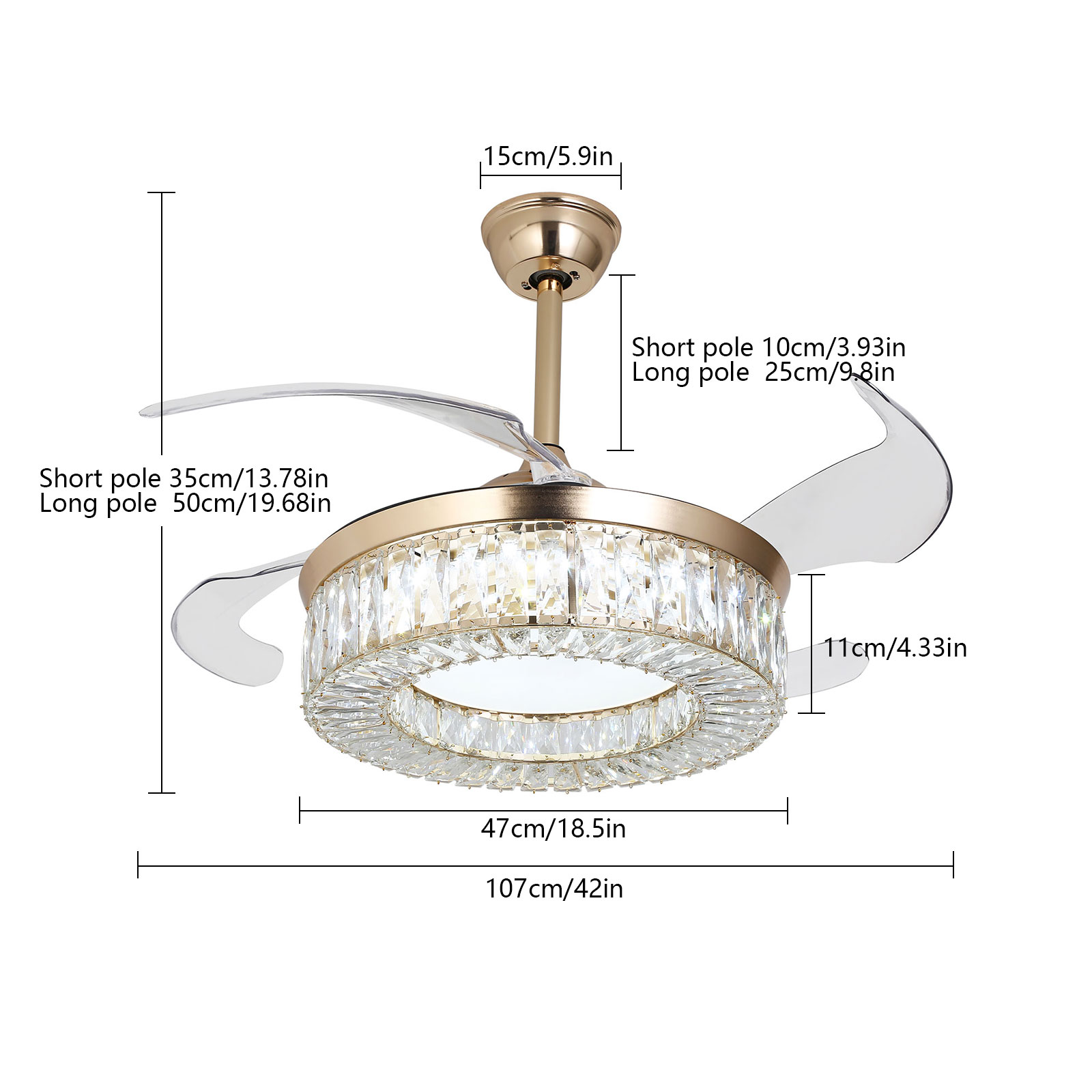 Oukaning JZUCOD-00260099 Ceiling-Fans - View #5