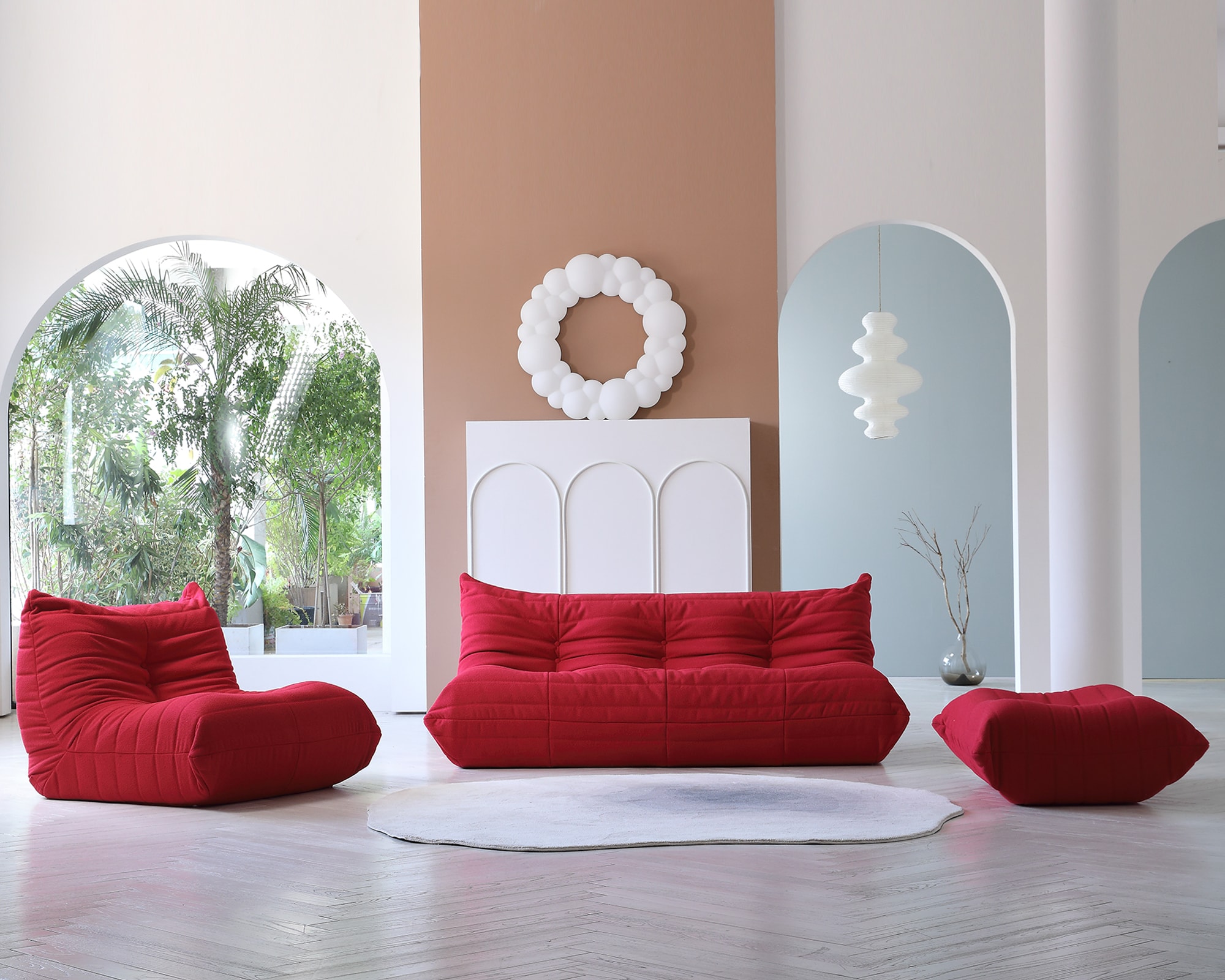 BuotiqHom DH-S3-117RE Sofas-Loveseats - View #2