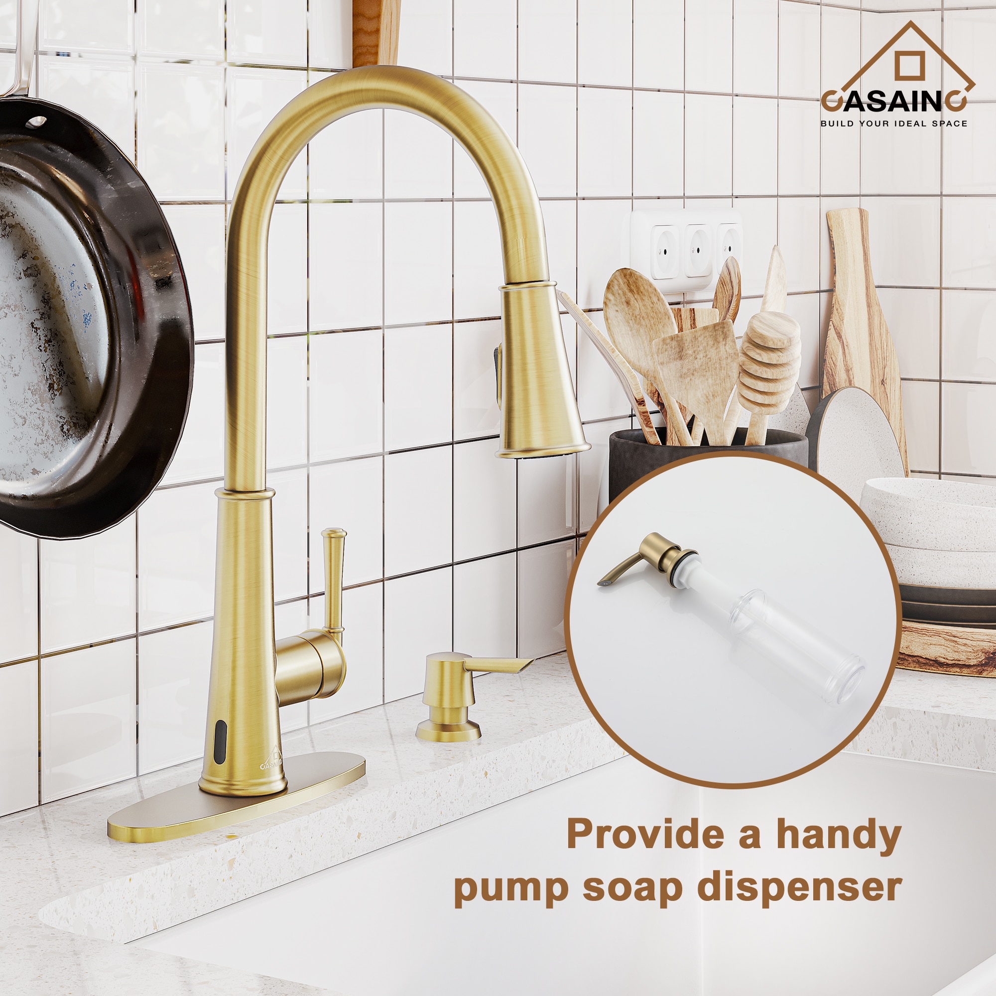 CASAINC CA-W3085-BG Kitchen-Faucets - View #3