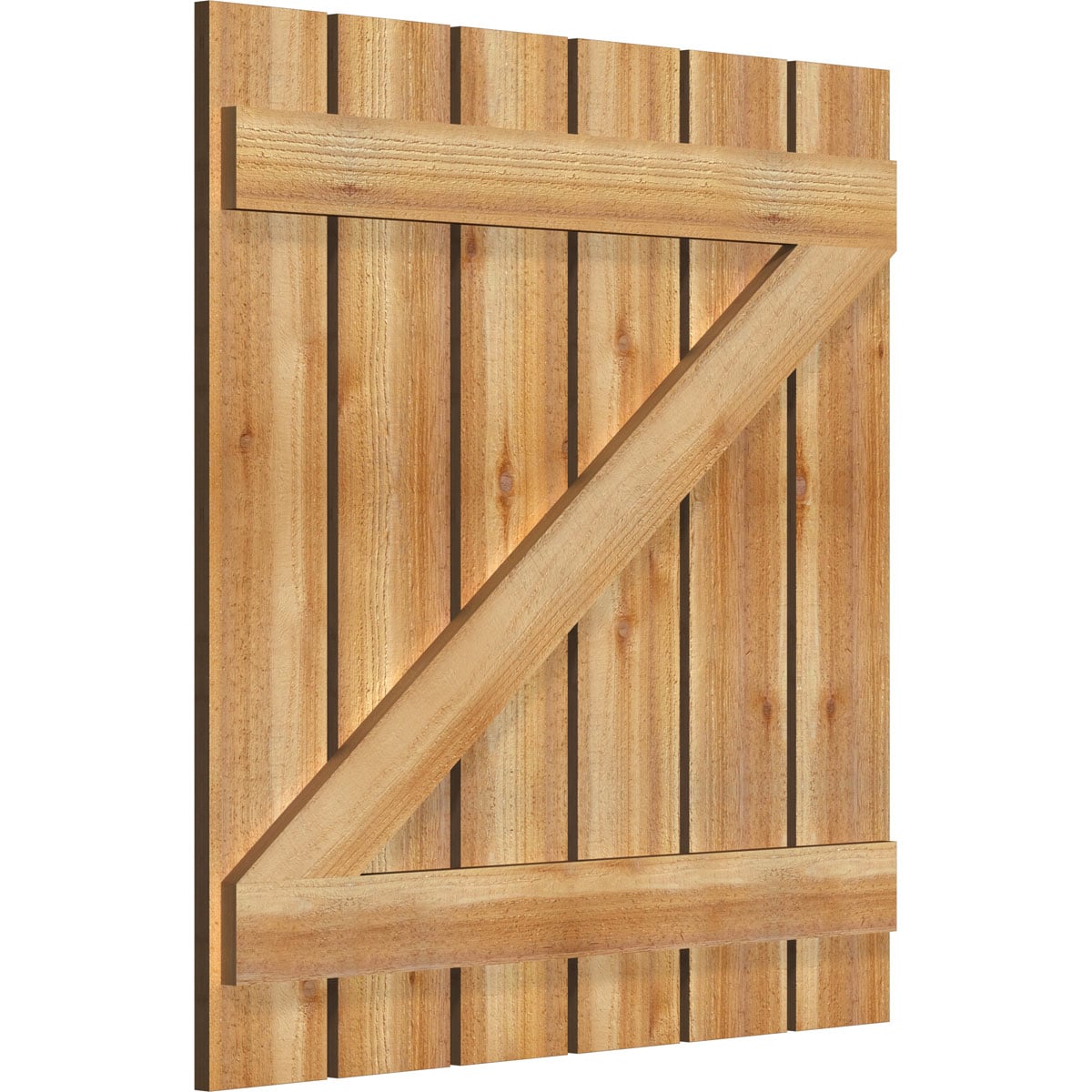 Ekena Millwork RBS06Z35X036RWR Exterior-Shutters - View #2