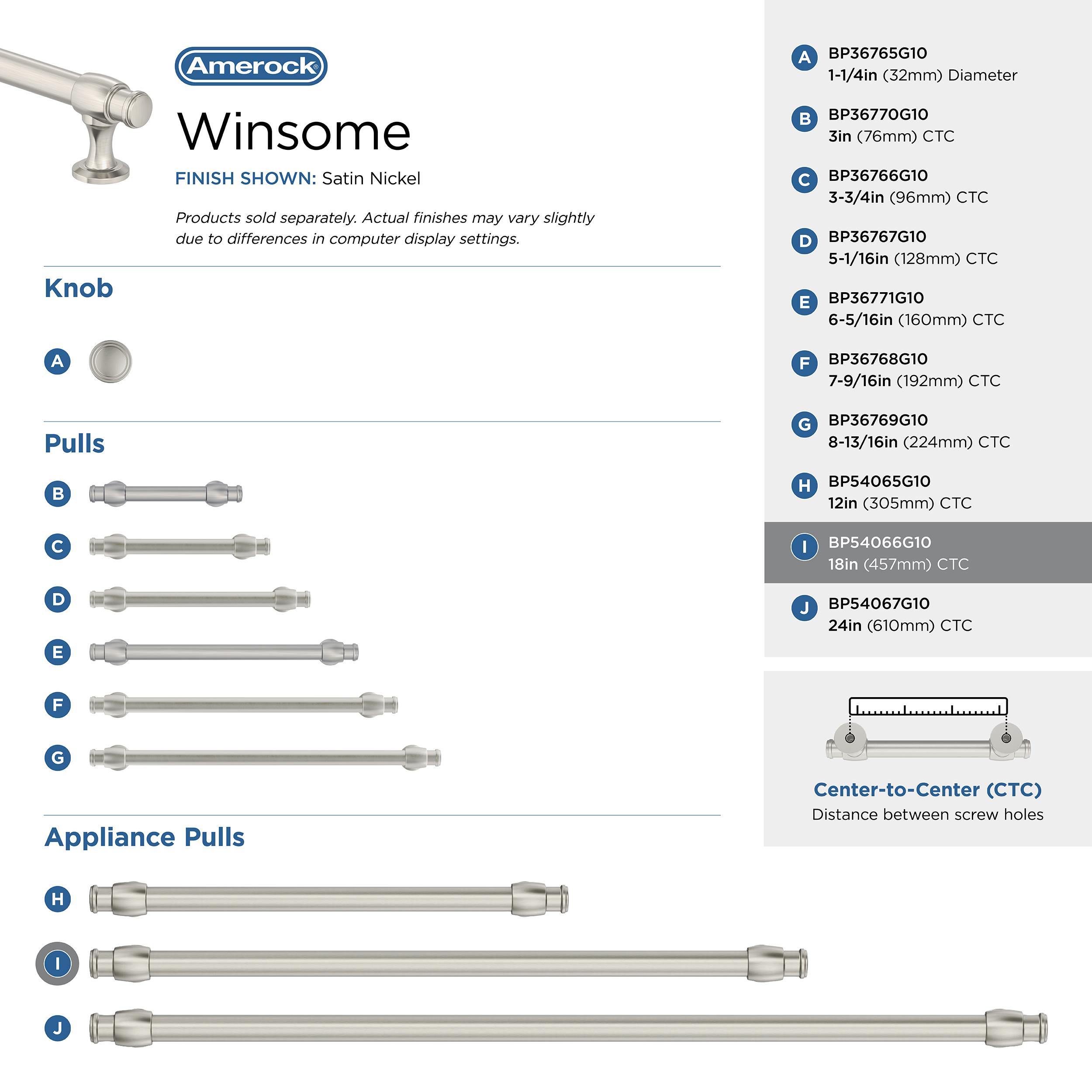 Amerock BP54066G10 Cabinet-Pulls - View #6