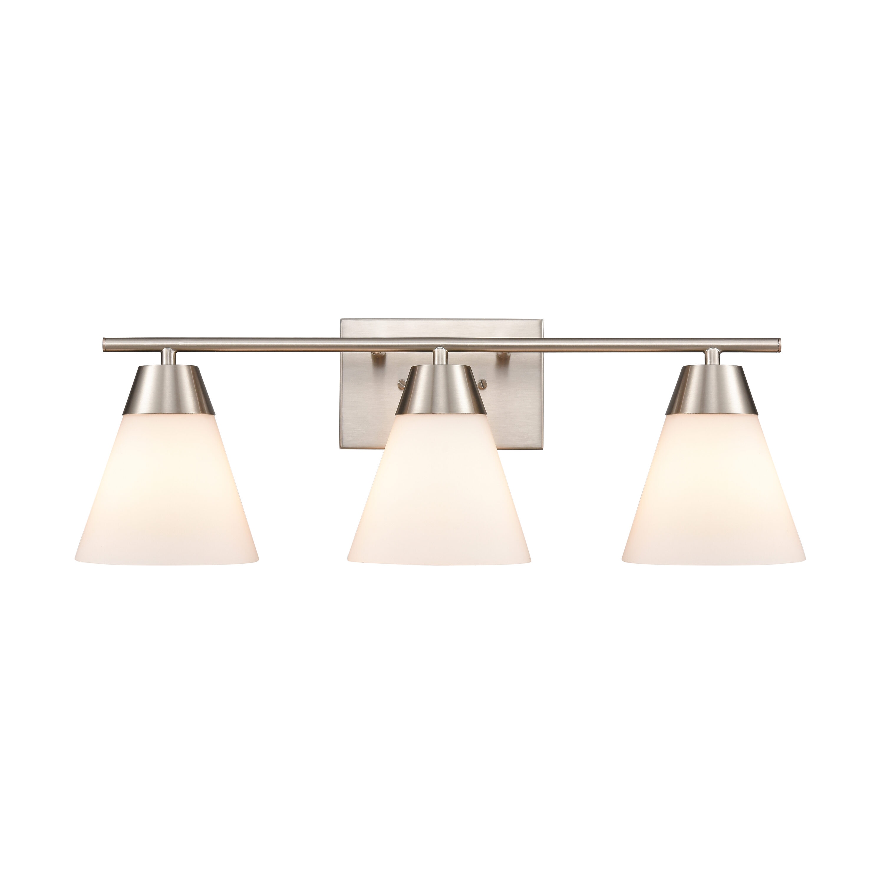 Valencia 24-in 3-Light Brushed Nickel Traditional Vanity Light | - Westmore by ELK Lighting LW-221105048