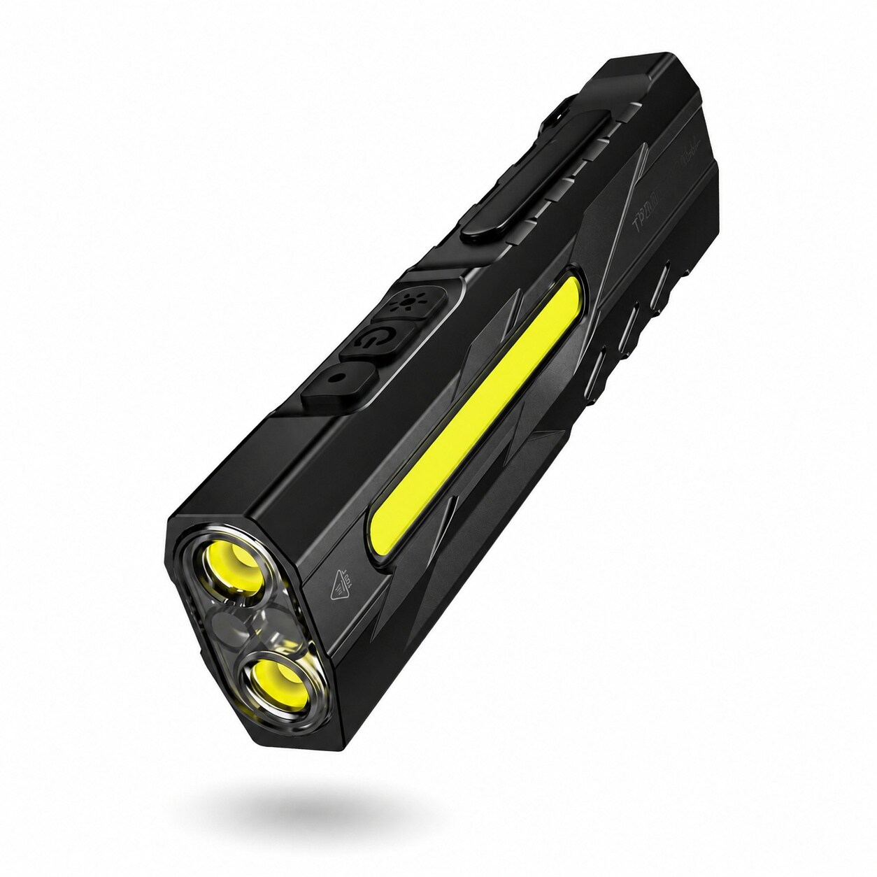 Justincity  EDC Flashlight 1500 Lumen Compact LED Pocket Light with Magnetic Base Clip Aluminum Body for Camping Dog Walking Car Repair Emergency