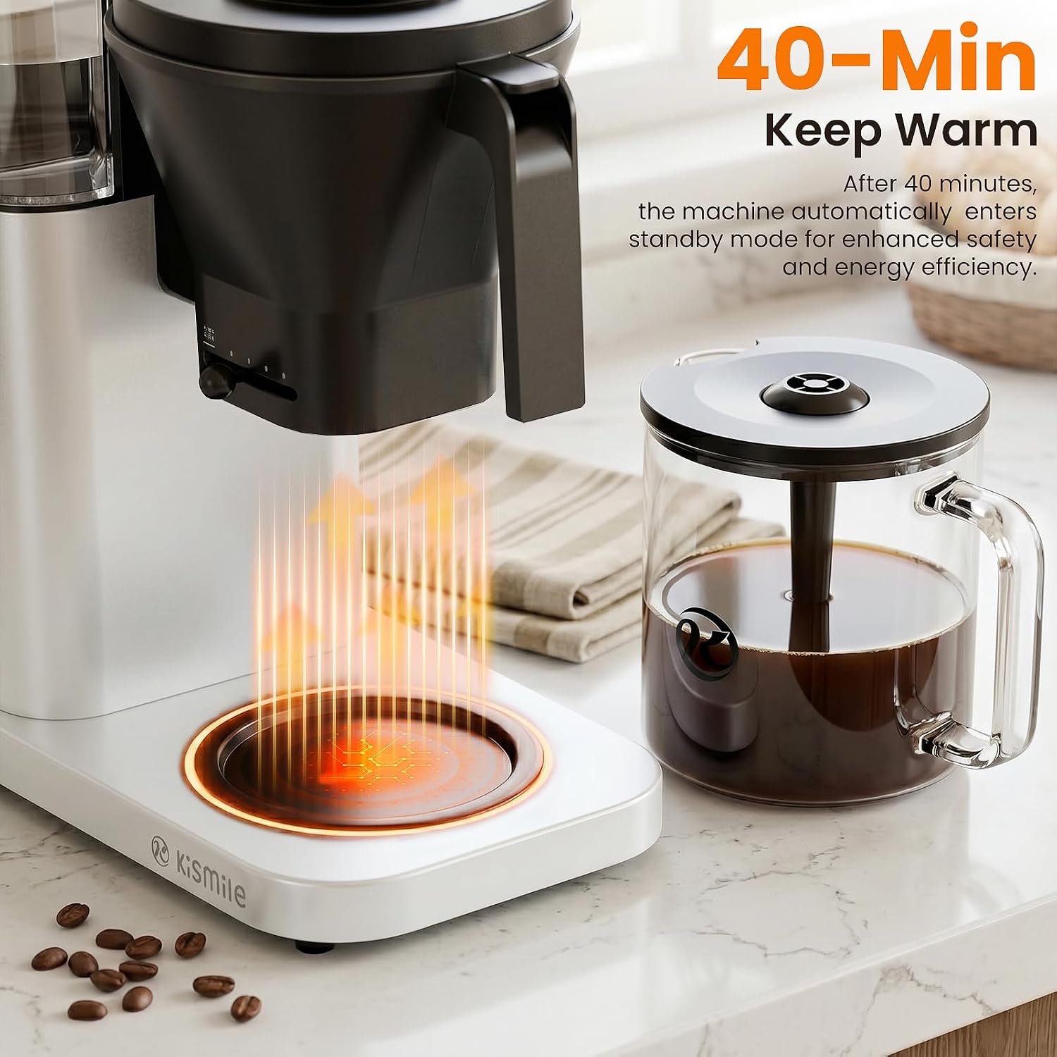 Kismile 93125KCM0-SILVER Coffee-Makers - View #3