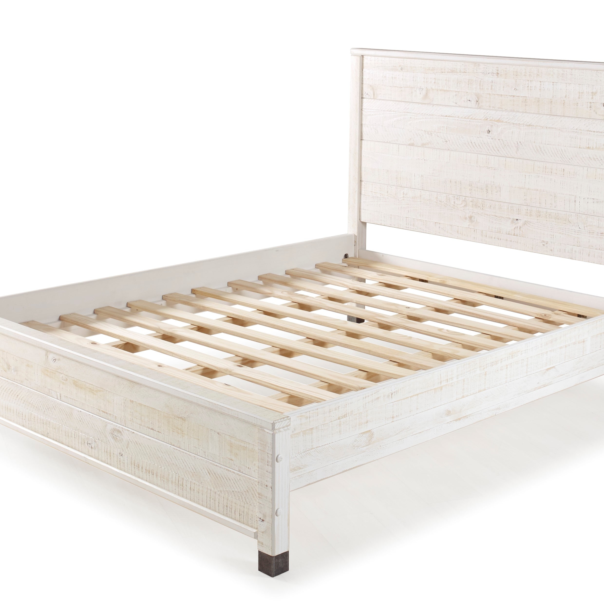 Baja Pine Wood King Platform Bed with Solid Wood Frame