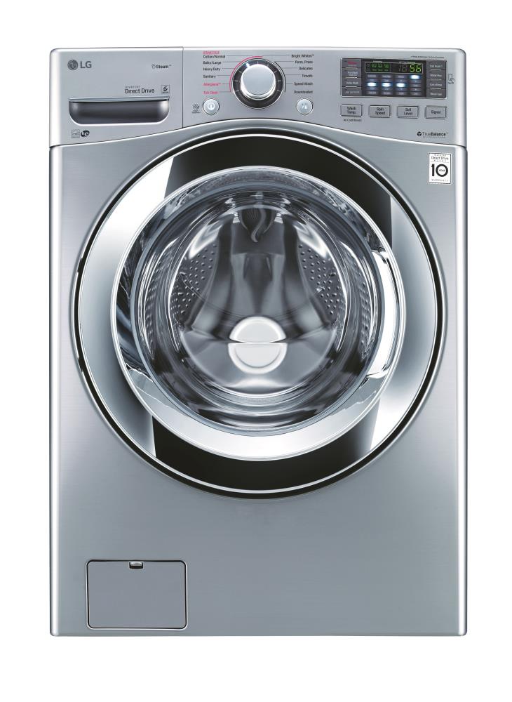LG TWINWash Compatible 4.5-cu ft High Efficiency Stackable Steam Cycle Washer Steel) STAR in the Front-Load Washers department at Lowes.com