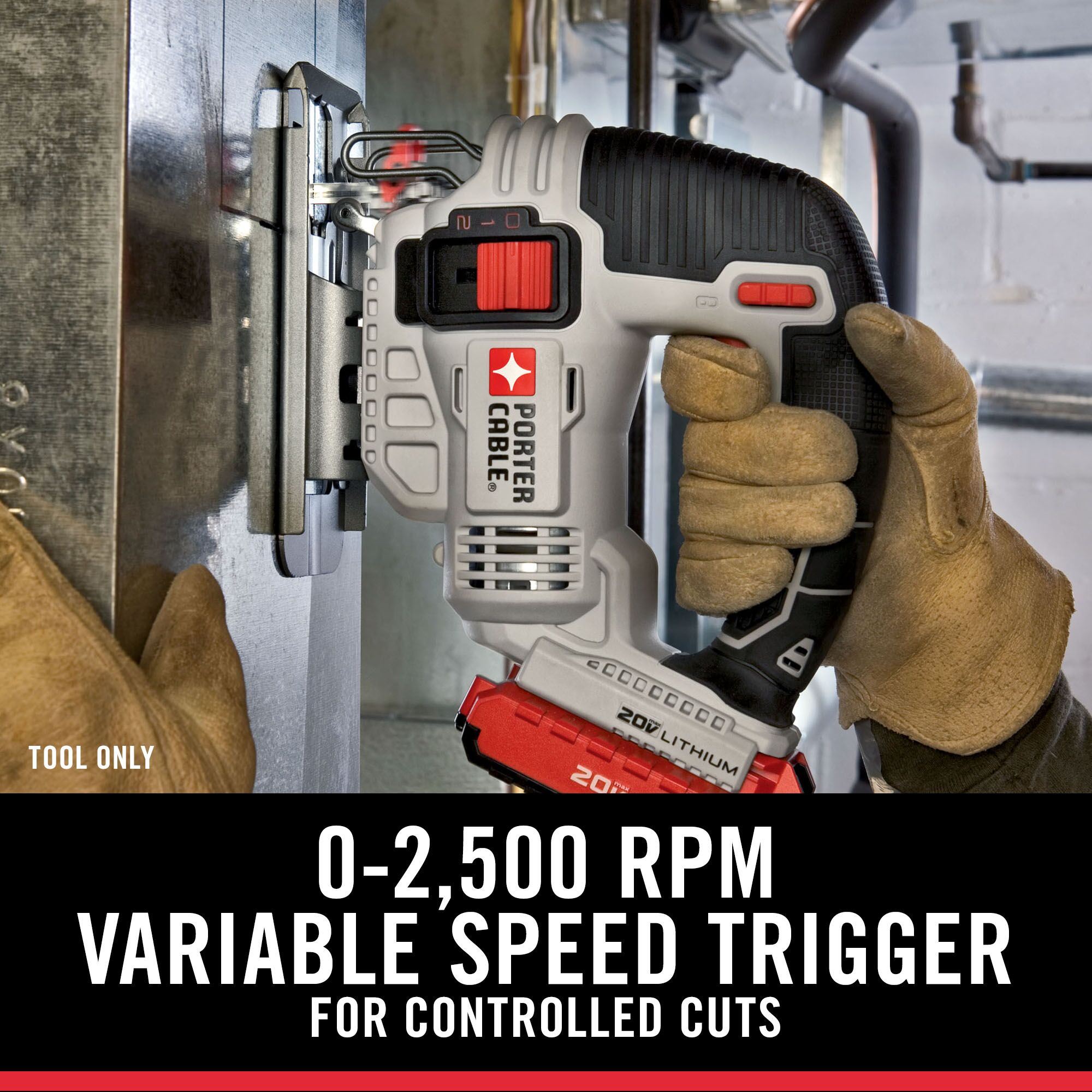PORTERCABLE 20Volt Max Variable Speed Keyless Cordless Jigsaw (Tool