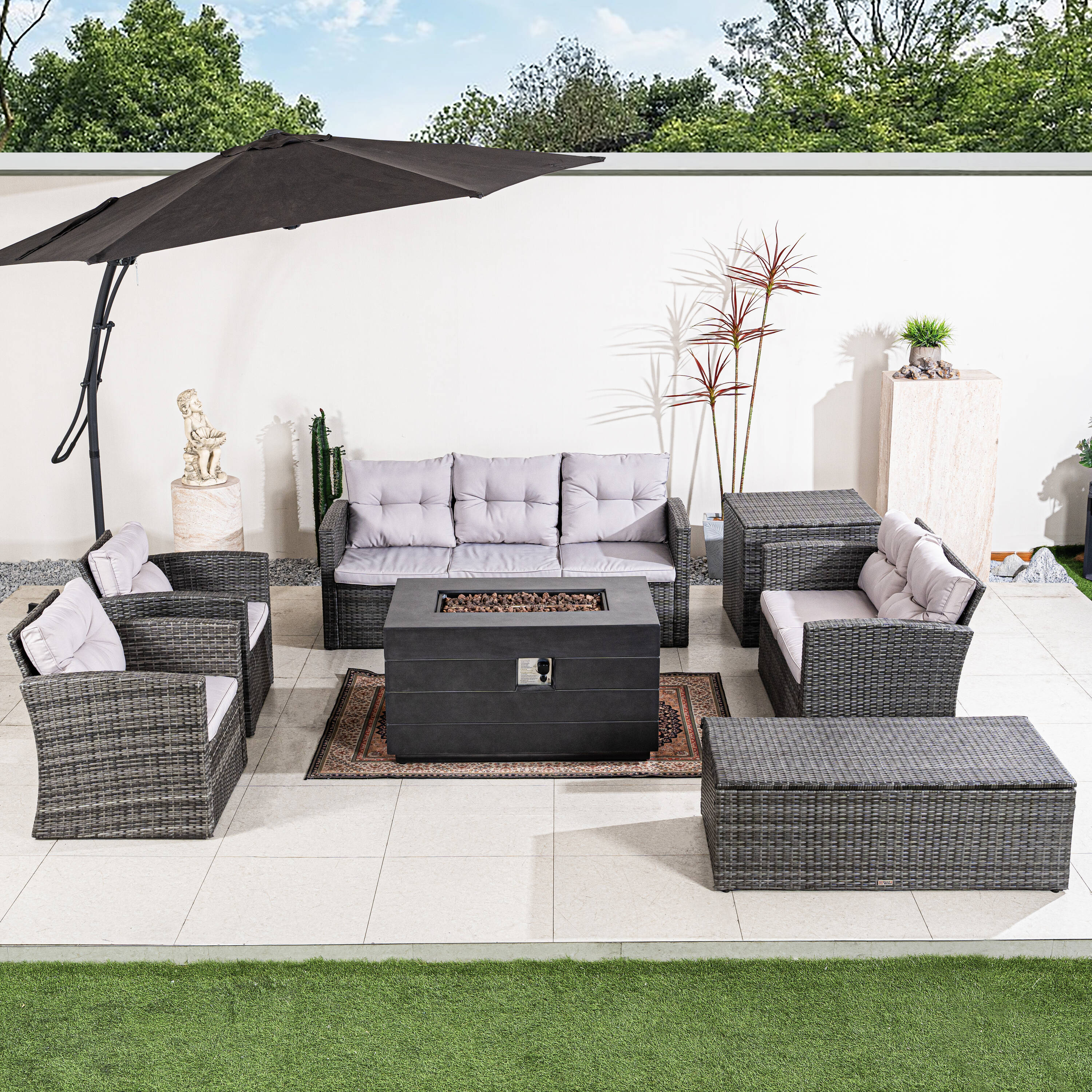 Direct Wicker DWG-1503G2150D Patio-Conversation-Sets - View #2