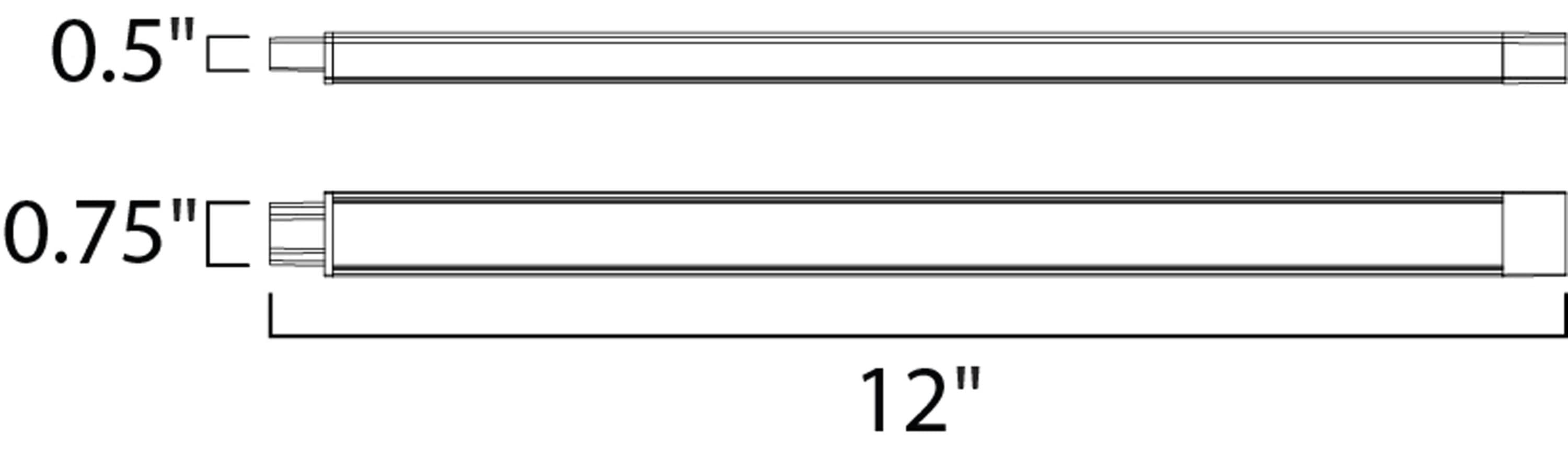 Maxim Lighting Countermax 12 In Hardwiredplug In Led Under Cabinet Light Bar Light 89801al At 3693