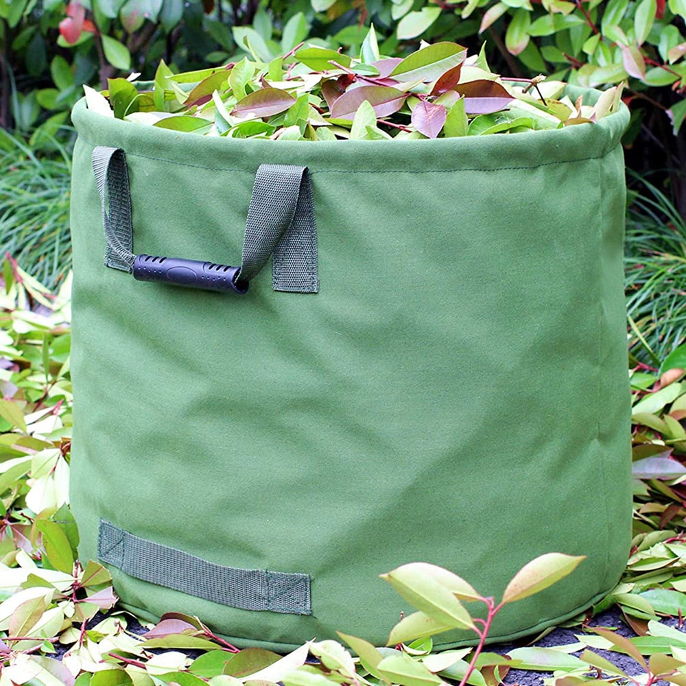 Elk Reusable Garden Leaf Waste Bag with Handles - 33 Gallon Canvas Fabric - Heavy Duty (22 Width x 18 Height)