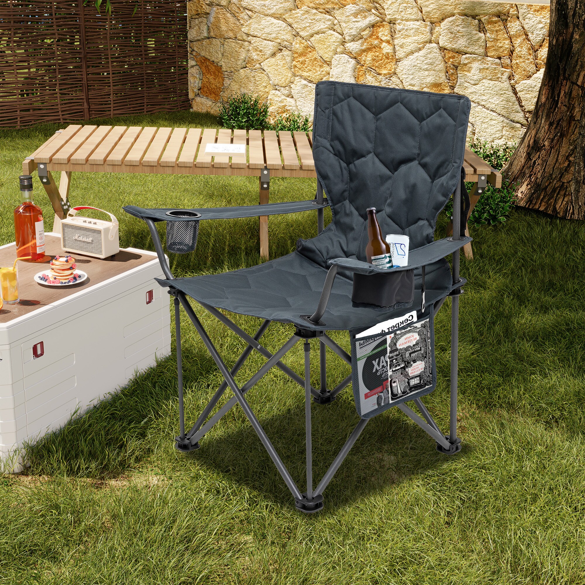 Clihome CL-CCAC2418BGY1 Beach-Camping-Chairs - View #2