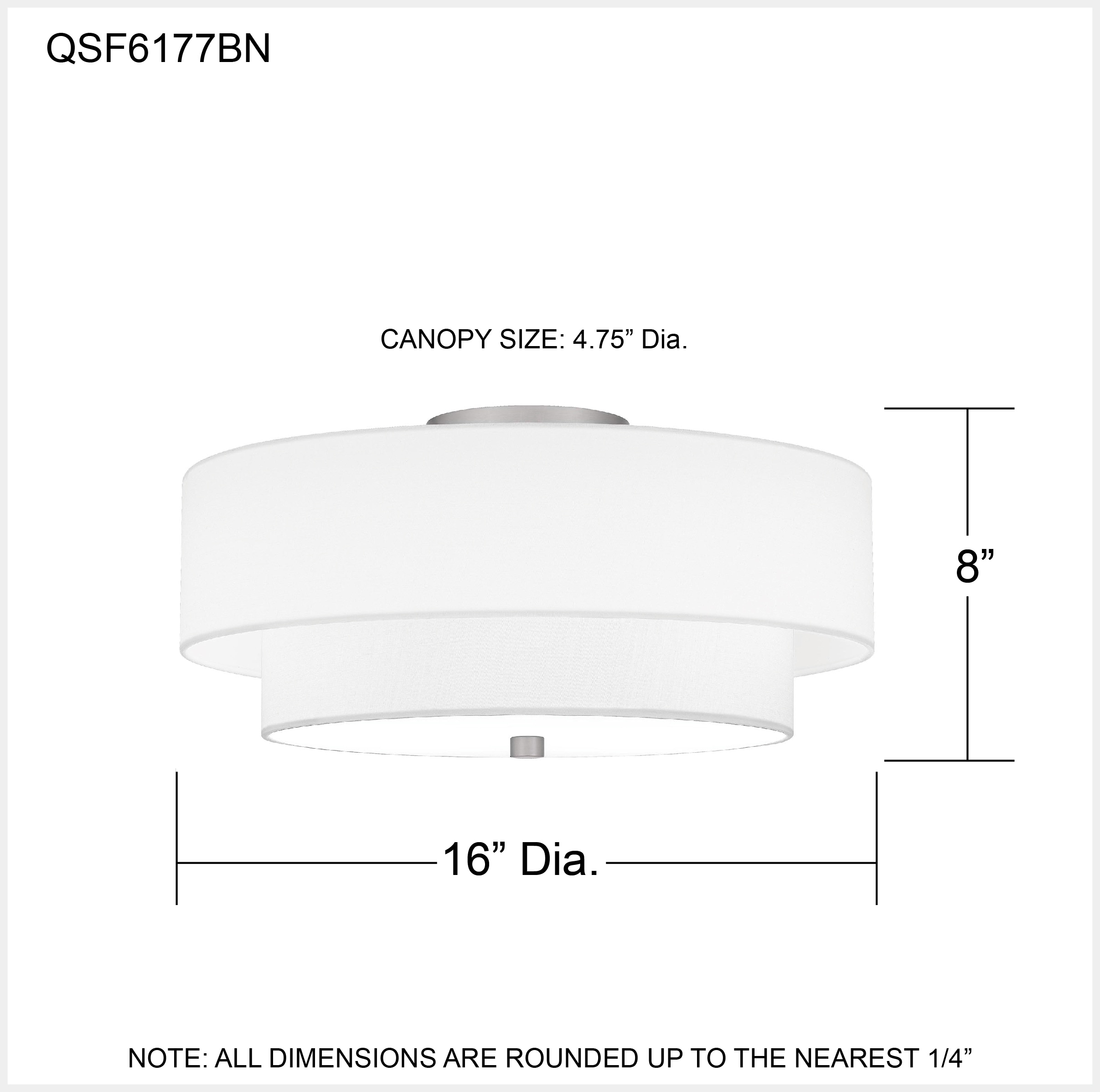 Quoizel QSF6177BN flushmounts - View #5