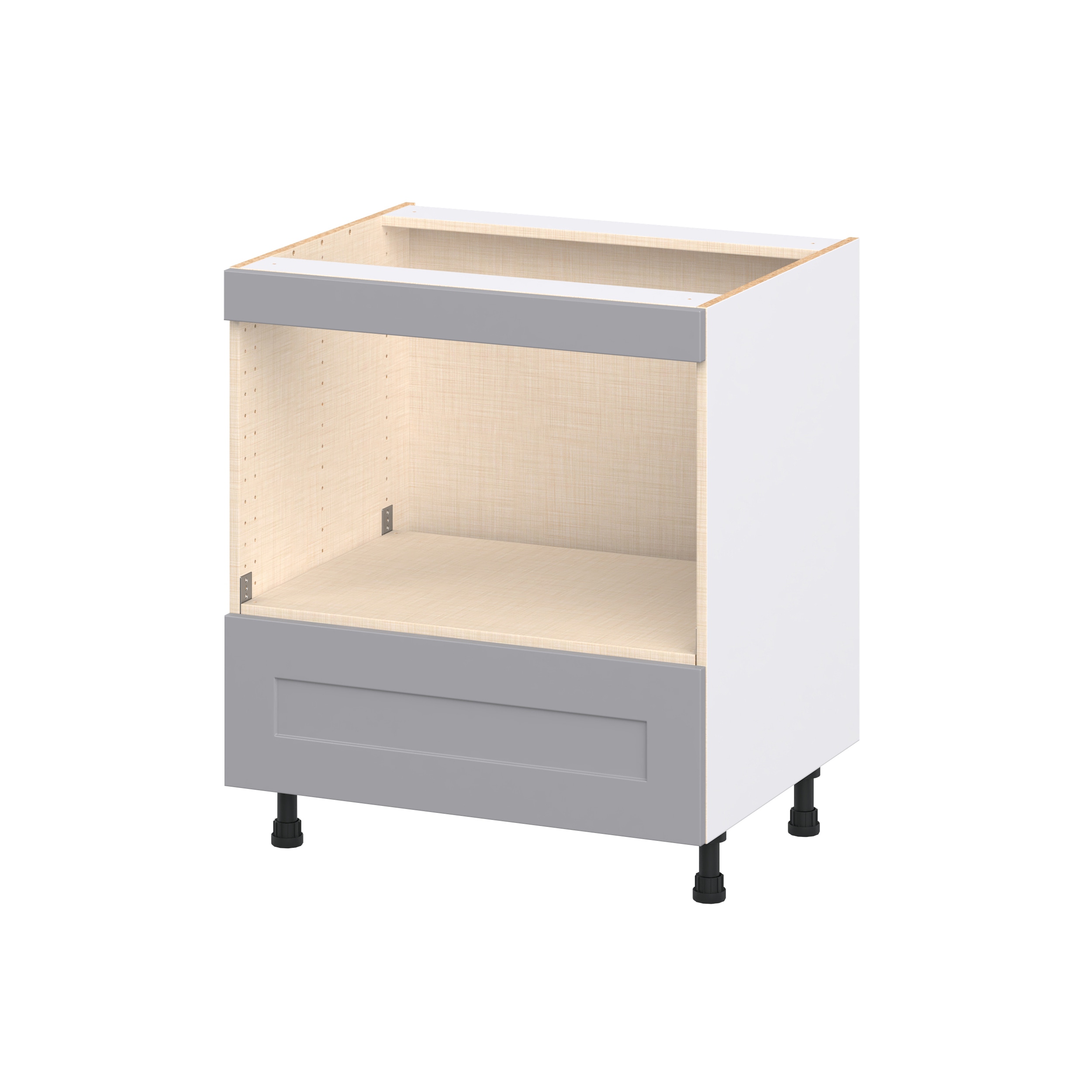 Hugo&Borg DSBMW30-BM Beaumont 30-in W x 34.5-in H x 24.5-in D Slate Gray 2 -Drawers Drawer Base Fully assembled Cabinet Shaker