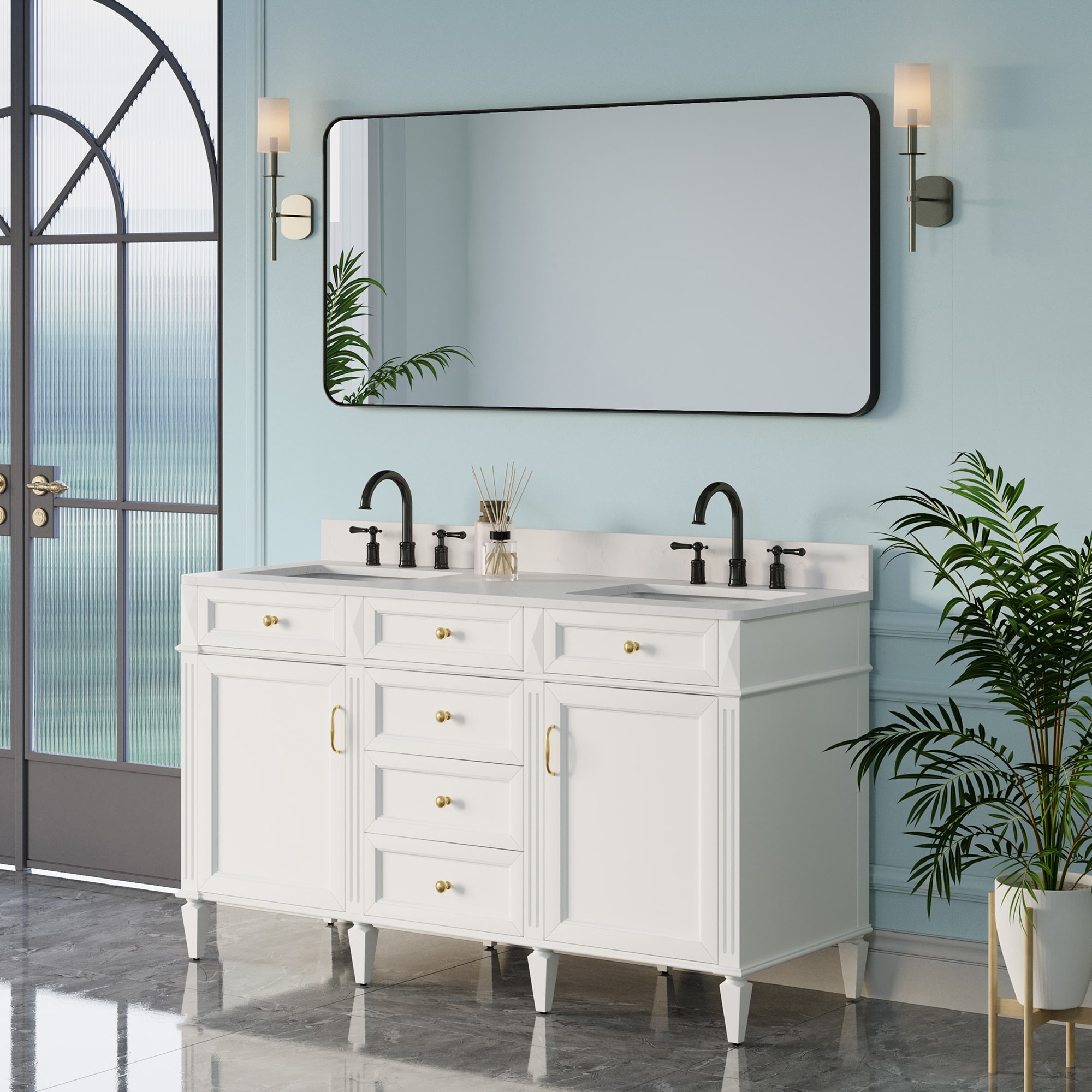 Forclover ALW65-M6032 Framed-Bath-Mirrors - View #2