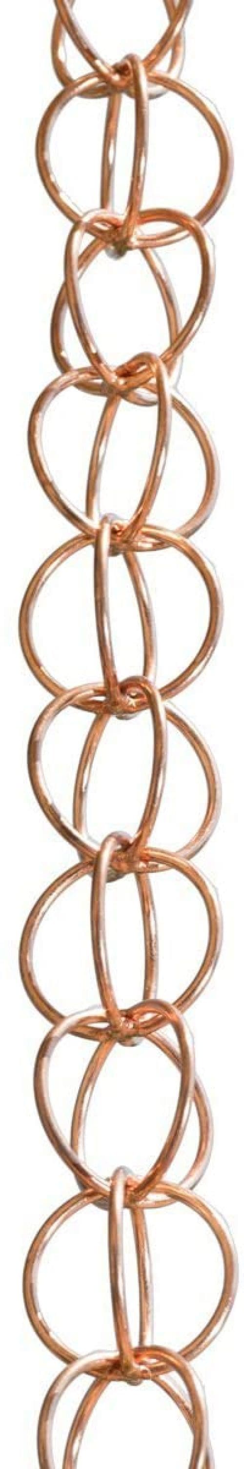 Monarch Rain Chains 23855 3-ft Copper Double link Rain Chains