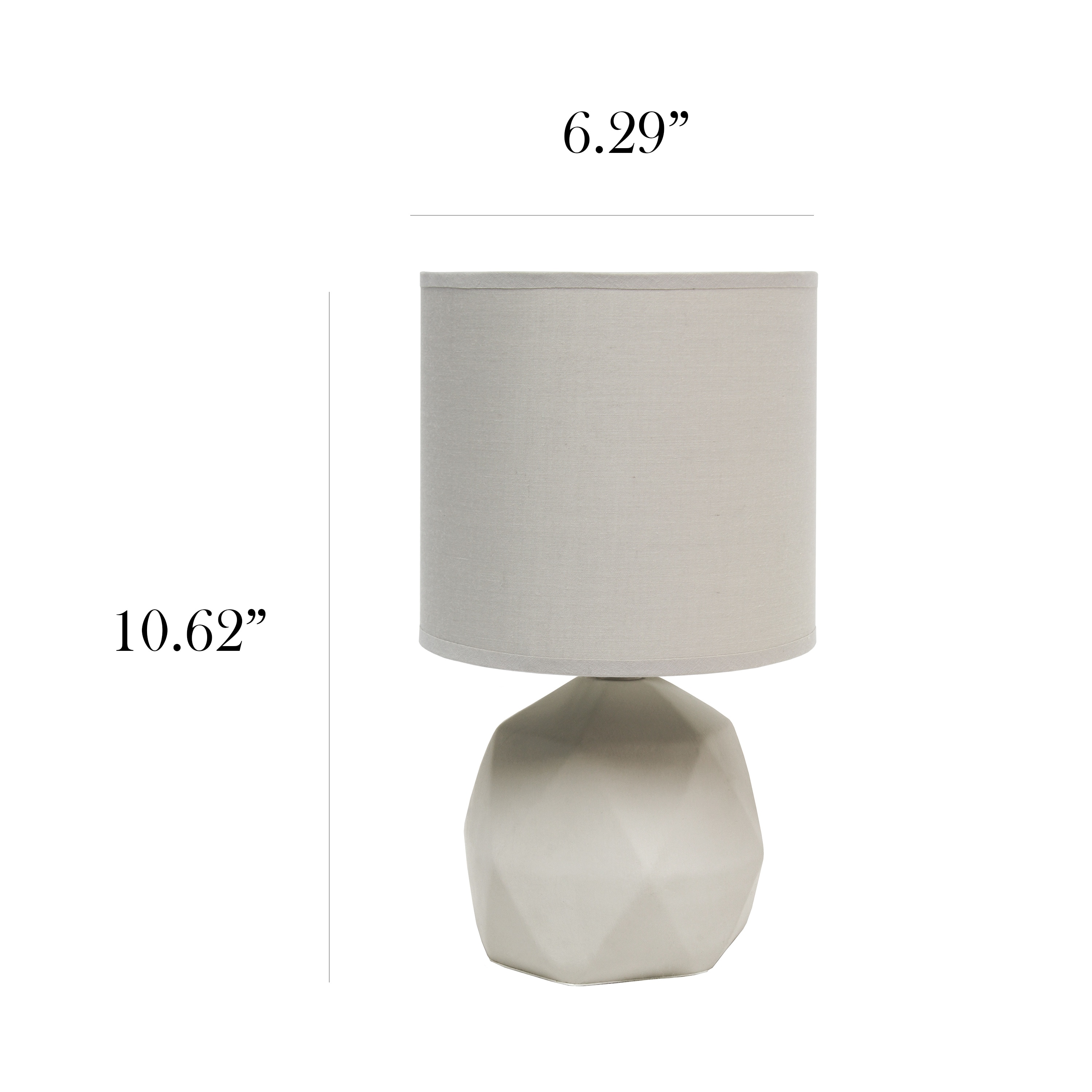 Simple Designs LT2060-GRY Table-Lamps - View #3
