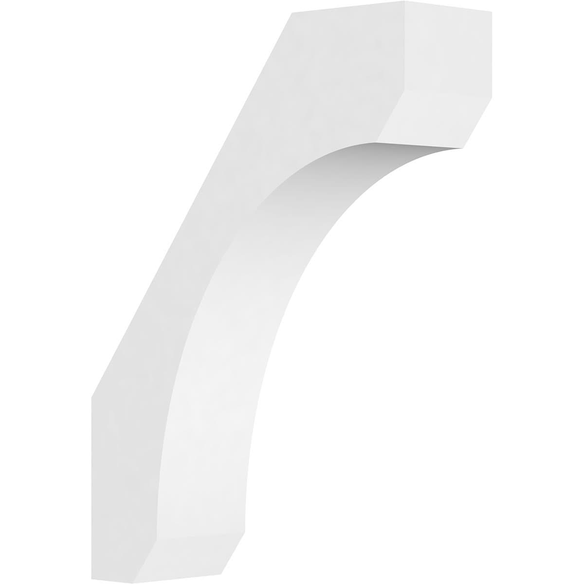 Ekena Millwork BRCP05X18X24LGY 5-in x 18-in x 24-in Unfinished PVC Standard Legacy Knee Brace