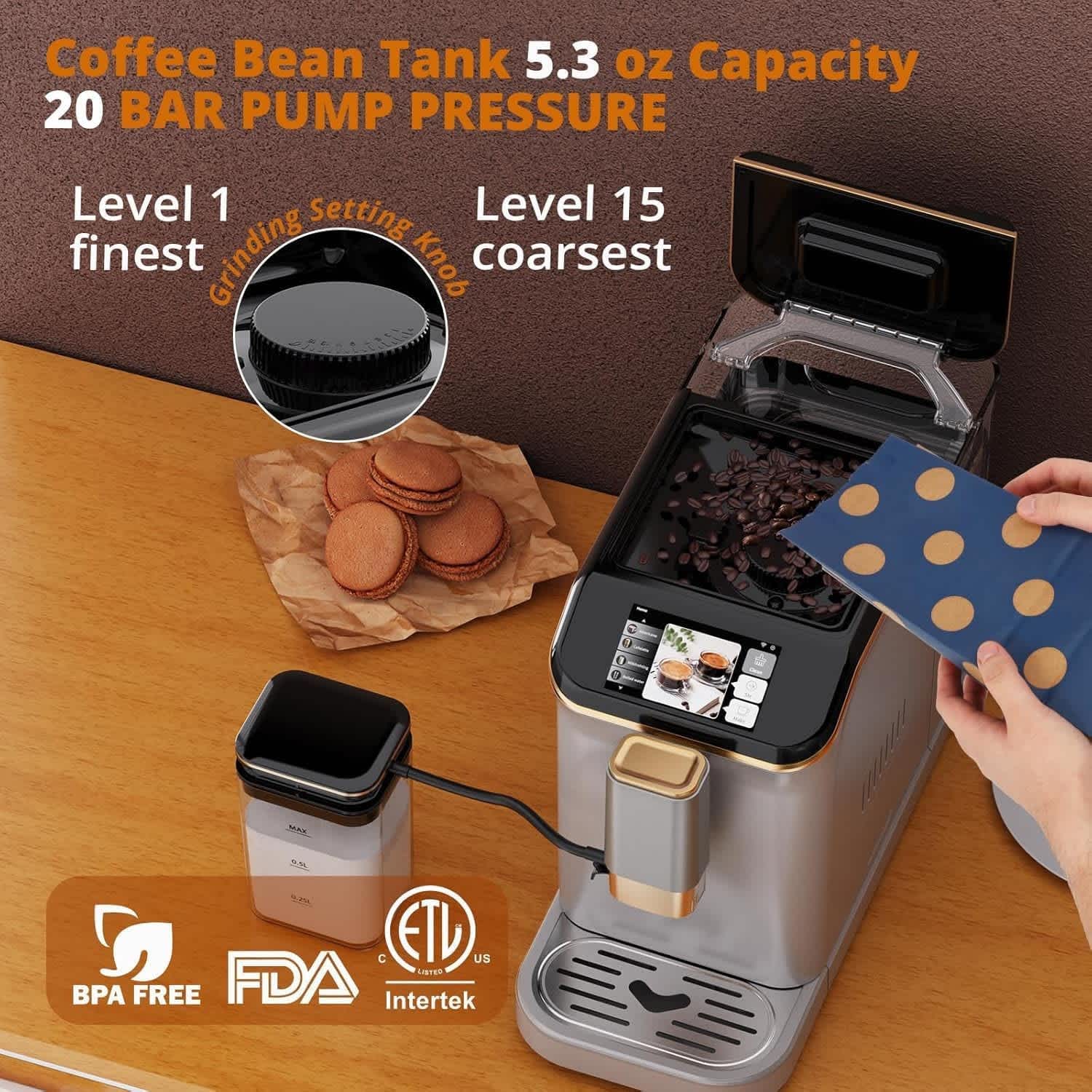 Qeetex LSHQQPHO-10EX4B77 Espresso-Machines - View #4