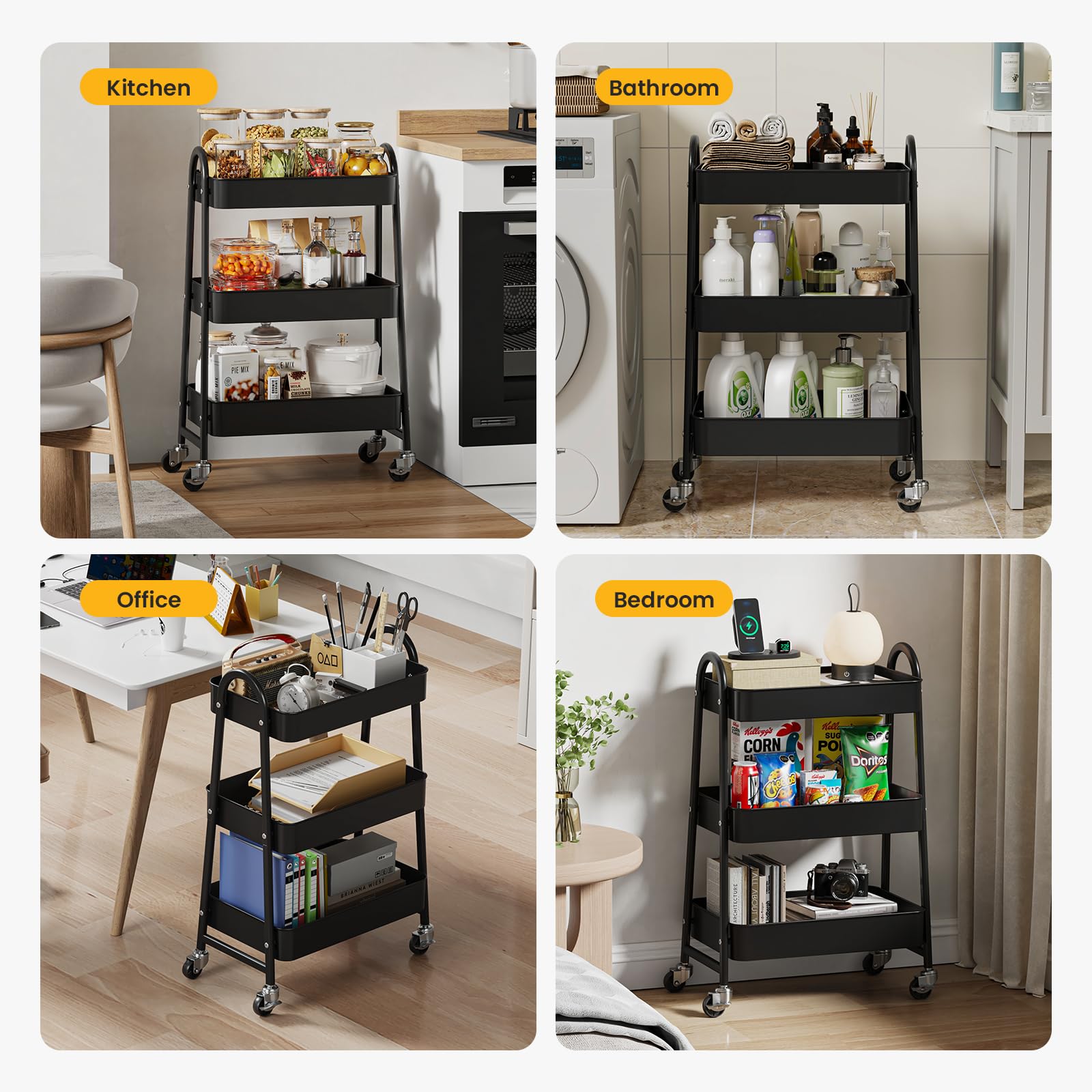 Haysky LSRY-TC3L-BK Utility-Carts - View #2
