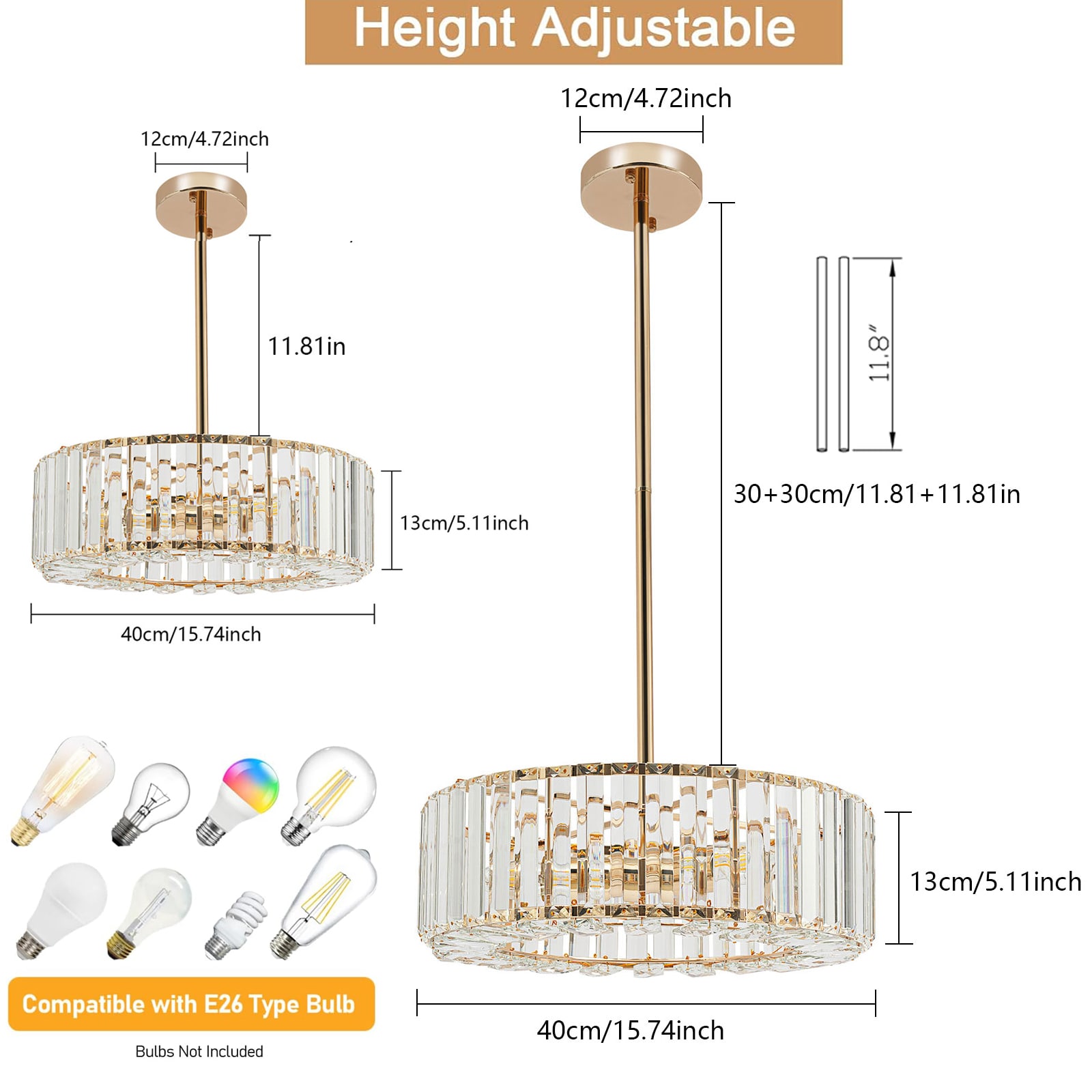 Oukaning HG-HCXLST-3856-US Pendant-Lights - View #4