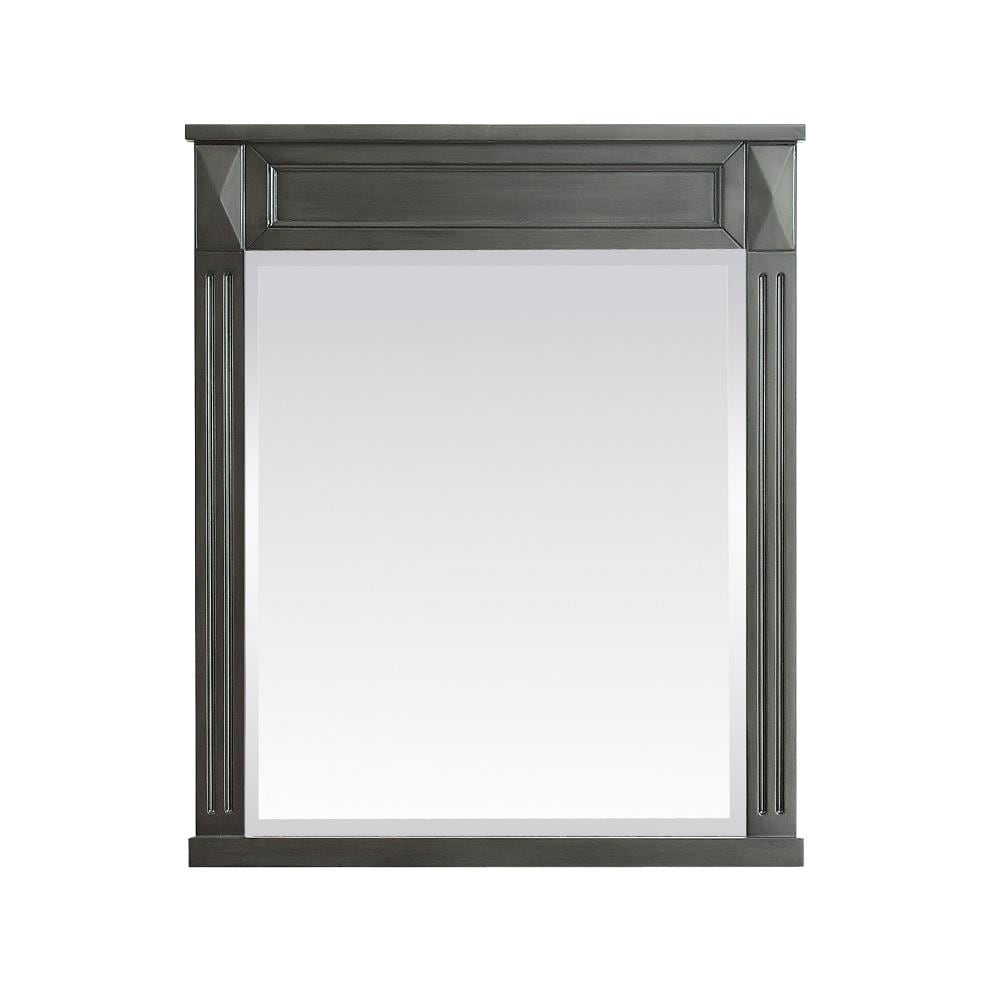 Azzuri Sterling 28-in x 32-in Charcoal Bathroom Vanity Mirror at Lowes.com