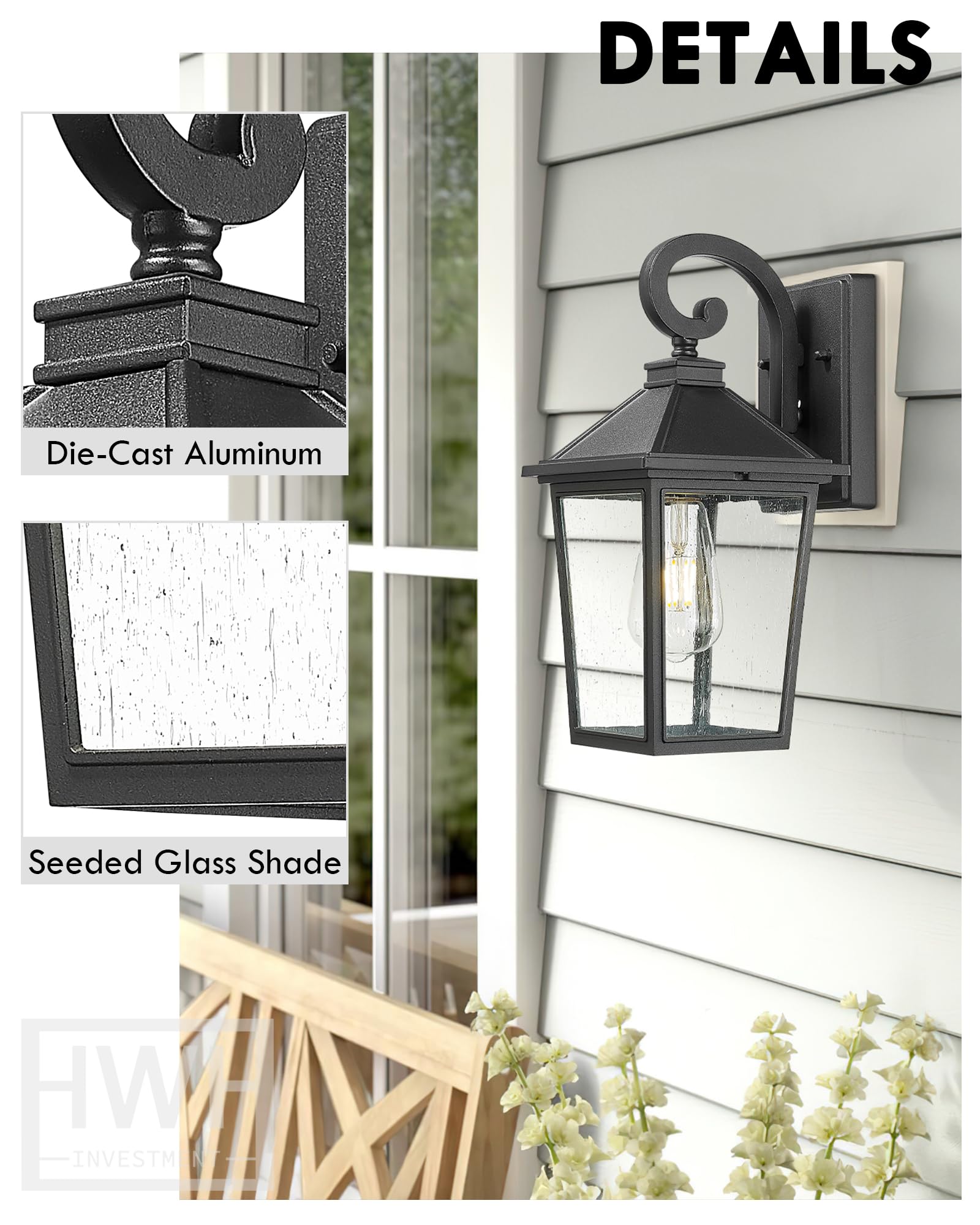 LTMATE LS5HX100B-2PK BK Outdoor-Wall-Lighting - View #3