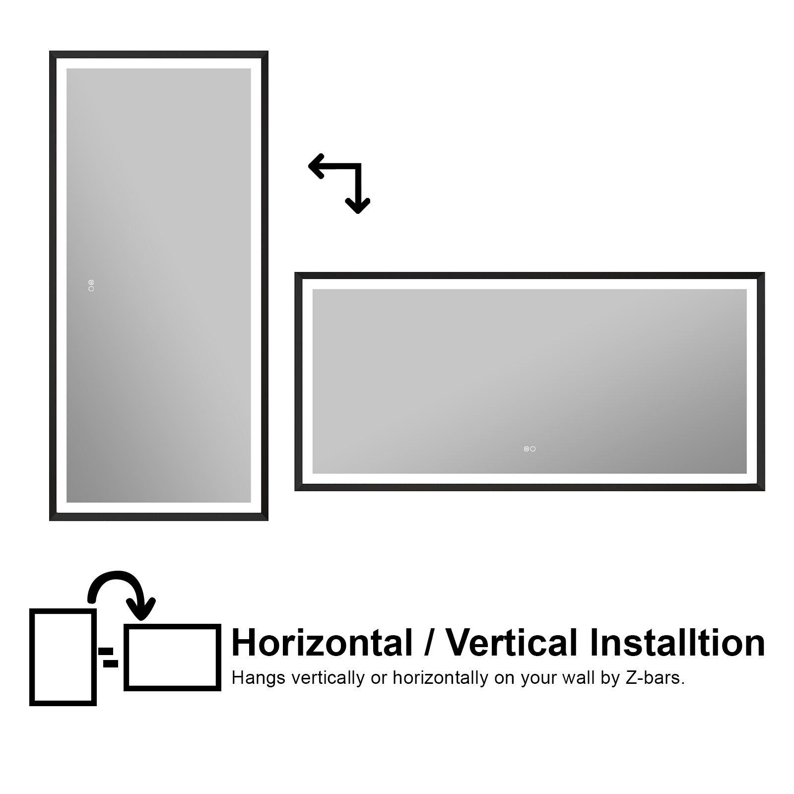 WELLFOR DH-MC04-6036SF2 Framed-Bath-Mirrors - View #11