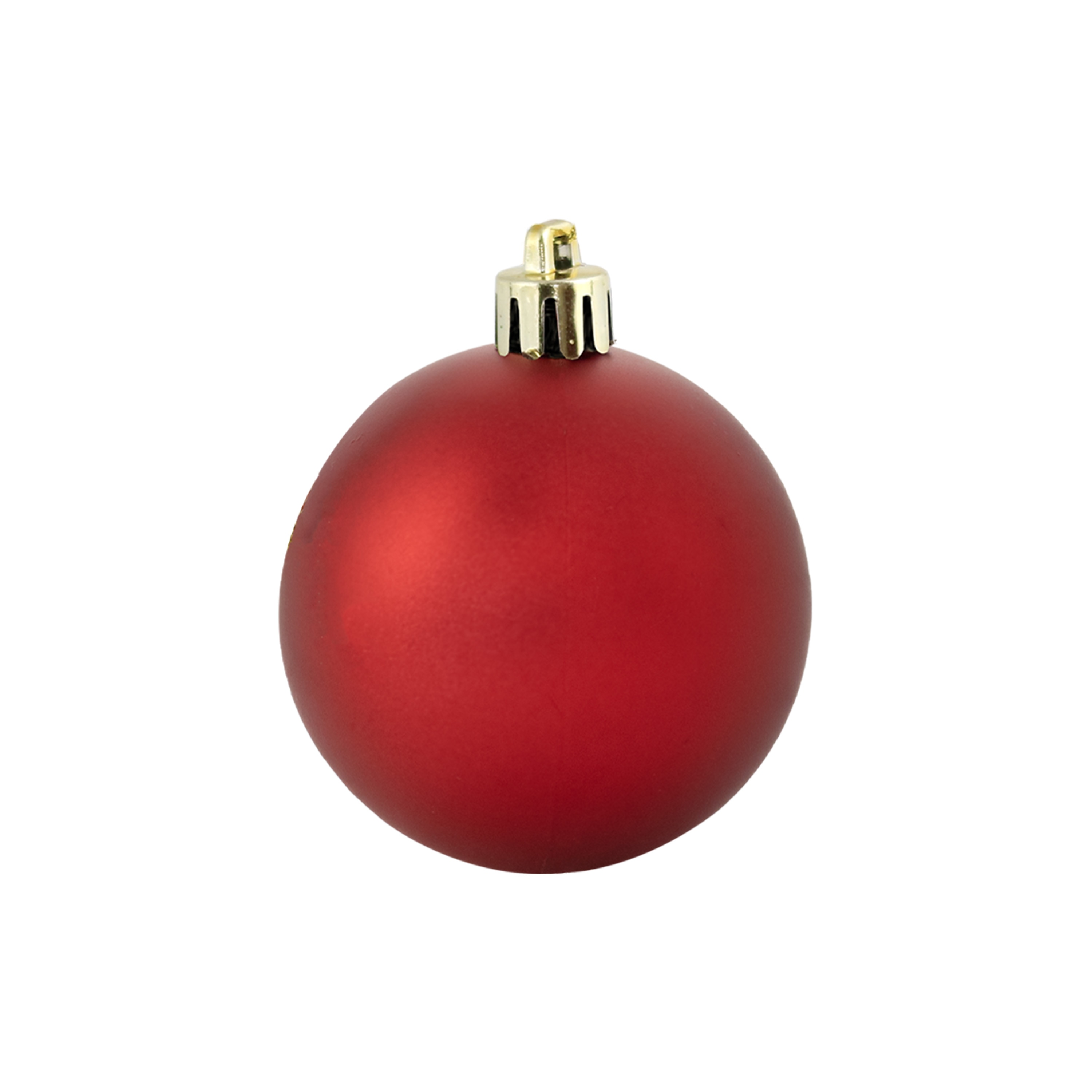 Red Shatterproof Plastic Christmas Ornament Set, 100 Pieces