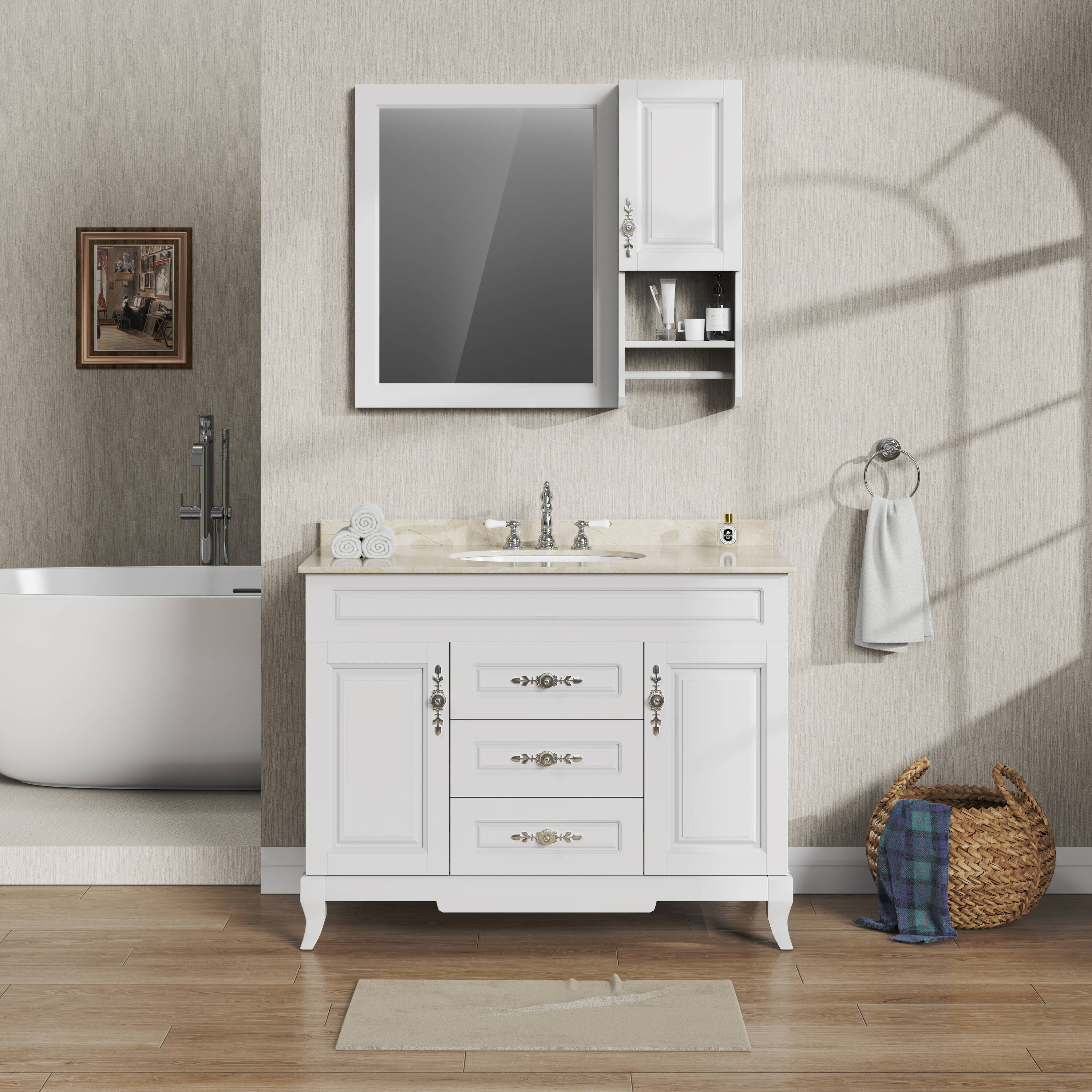 Project Source ML-2215 Vitreous China 15.7-in Drop-in or Undermount Oval Modern White Bathroom Sink