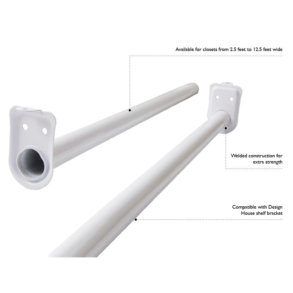 Lowes adjustable closet discount rod