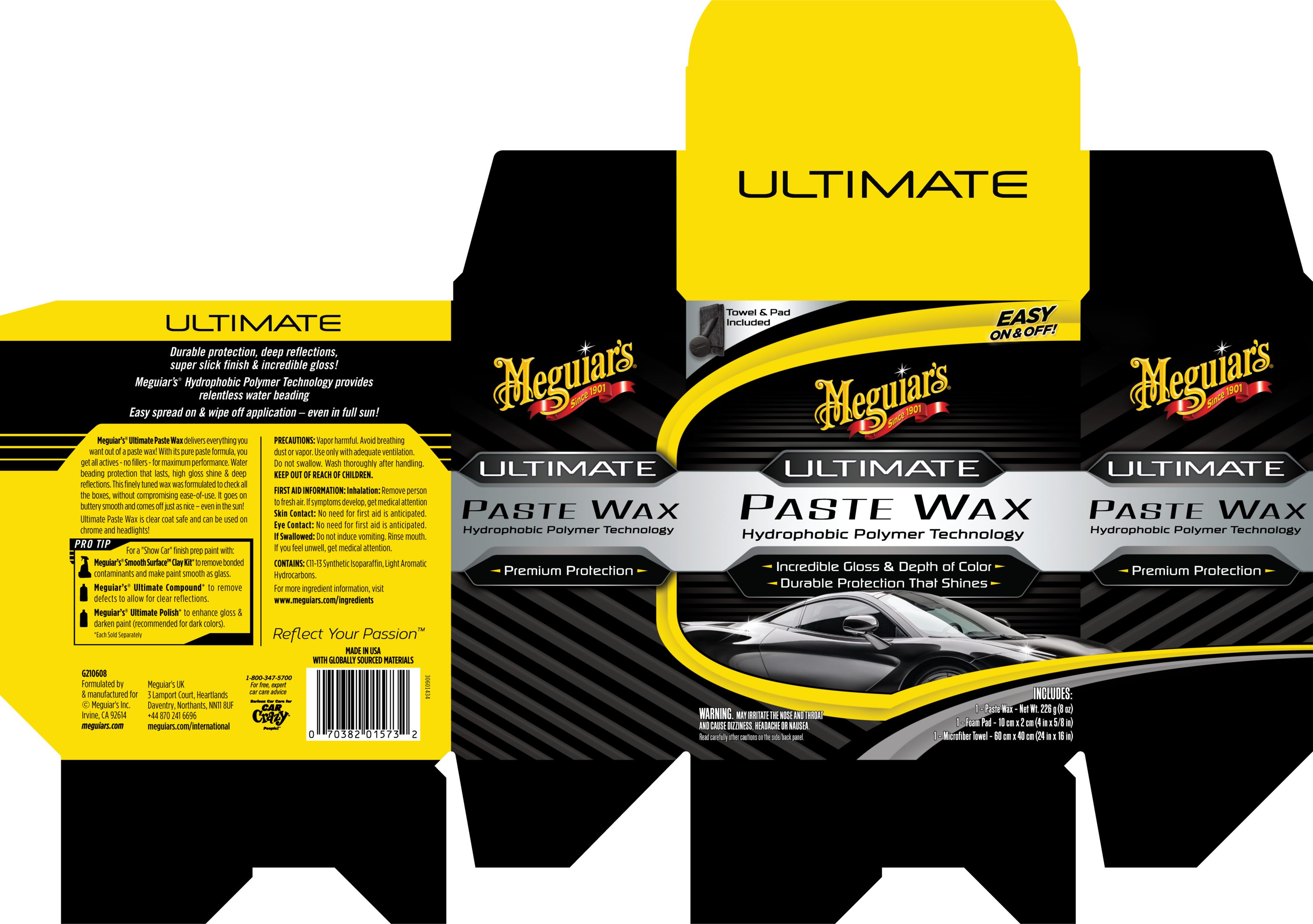Meguiar's - Since its initial release, Ultimate Paste Wax has been
