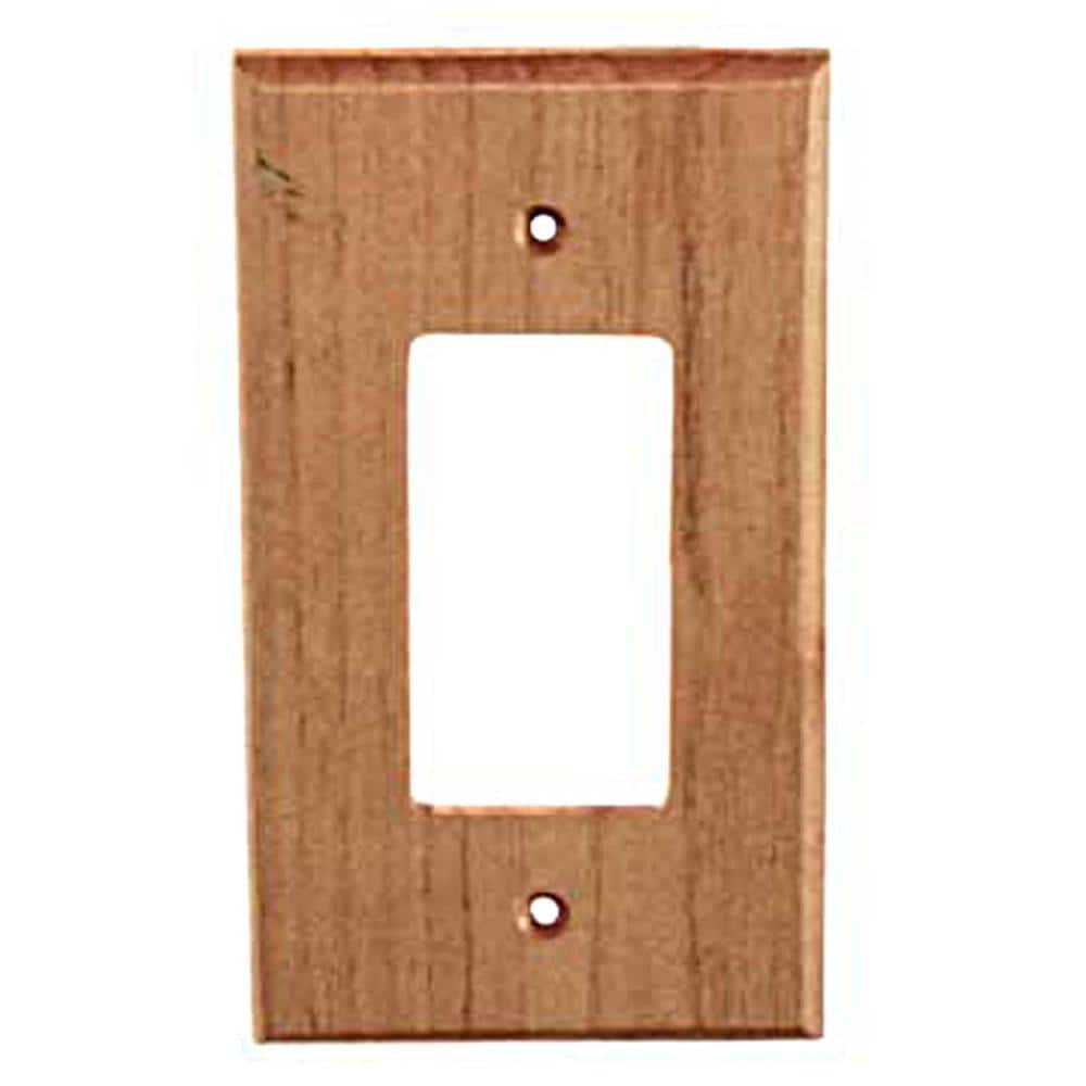 Sierra Lifestyles 682246 1 -Gang Specialty Size Alder Wood Indoor Wall Plate