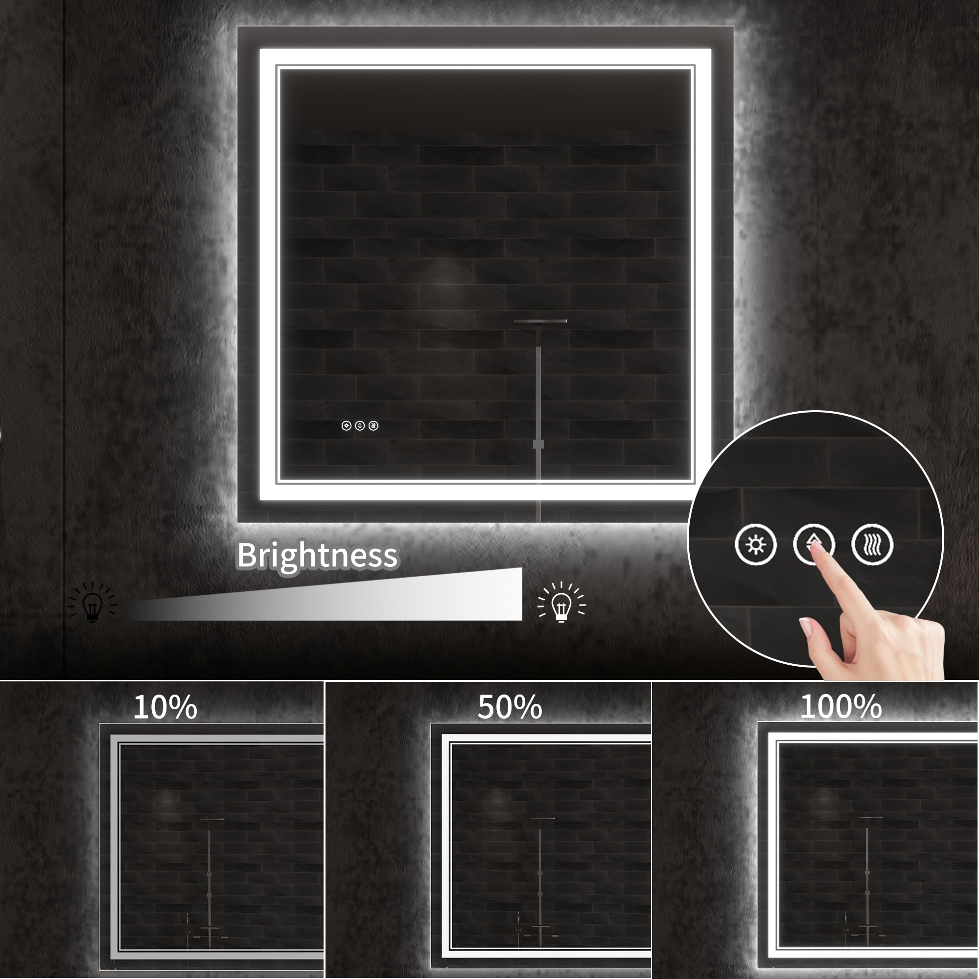 ExBrite JQBM2836FLLA Framed-Bath-Mirrors - View #7