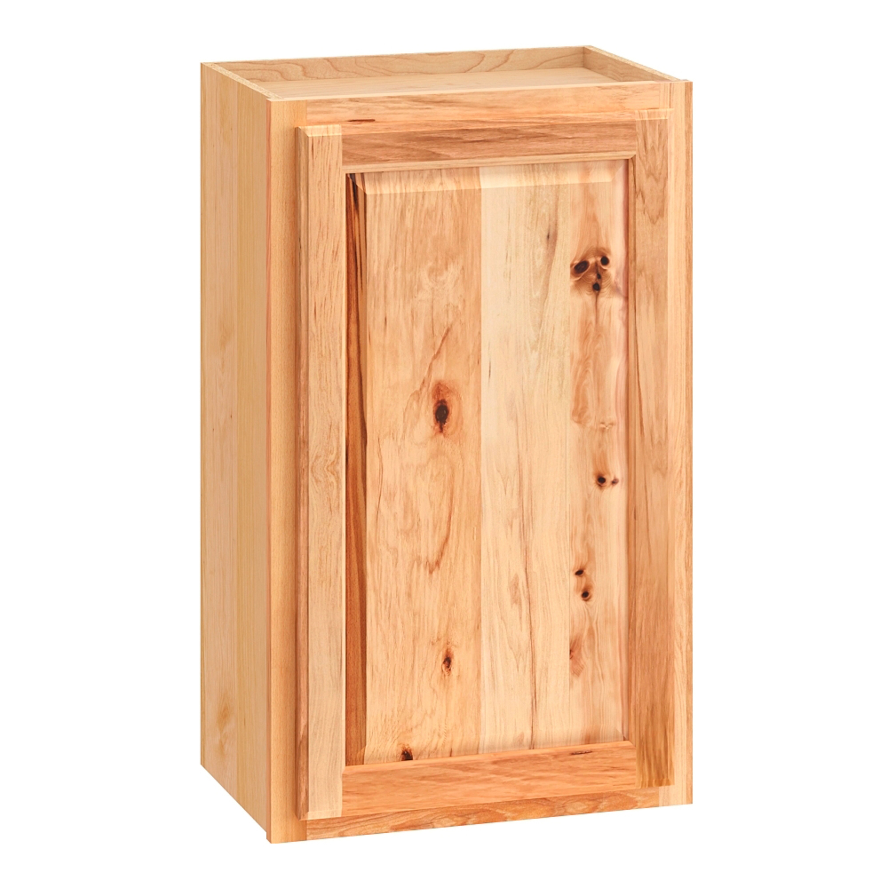 Diamond NOW 28E W1830R Denver 18-in W x 30-in H x 12-in D Natural Rustic Hickory Wall Fully assembled Cabinet (Raised Panel Square)