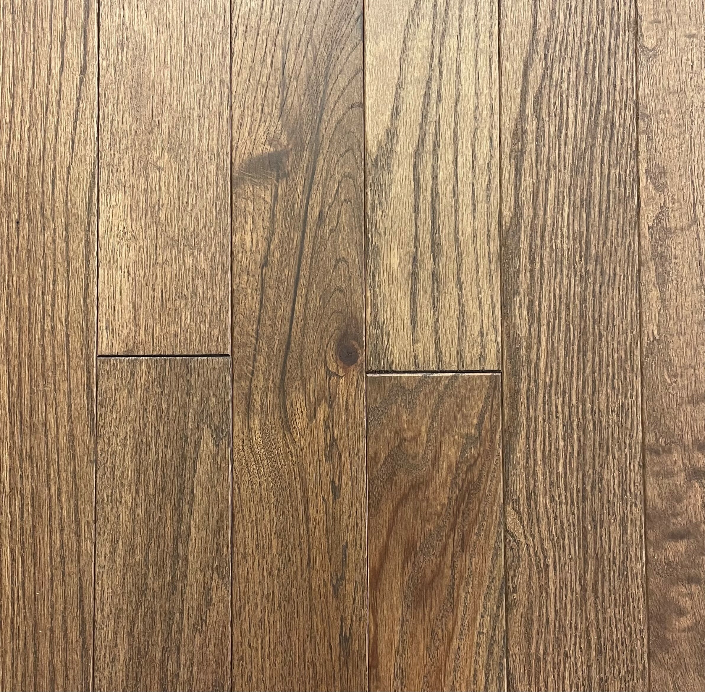 Beasley ORO-RROCK3 Riverbed Red oak 3-1/4-in W x 3/4-in T x Varying Length Wirebrushed Solid Hardwood Flooring ( 27-sq ft / Carton )