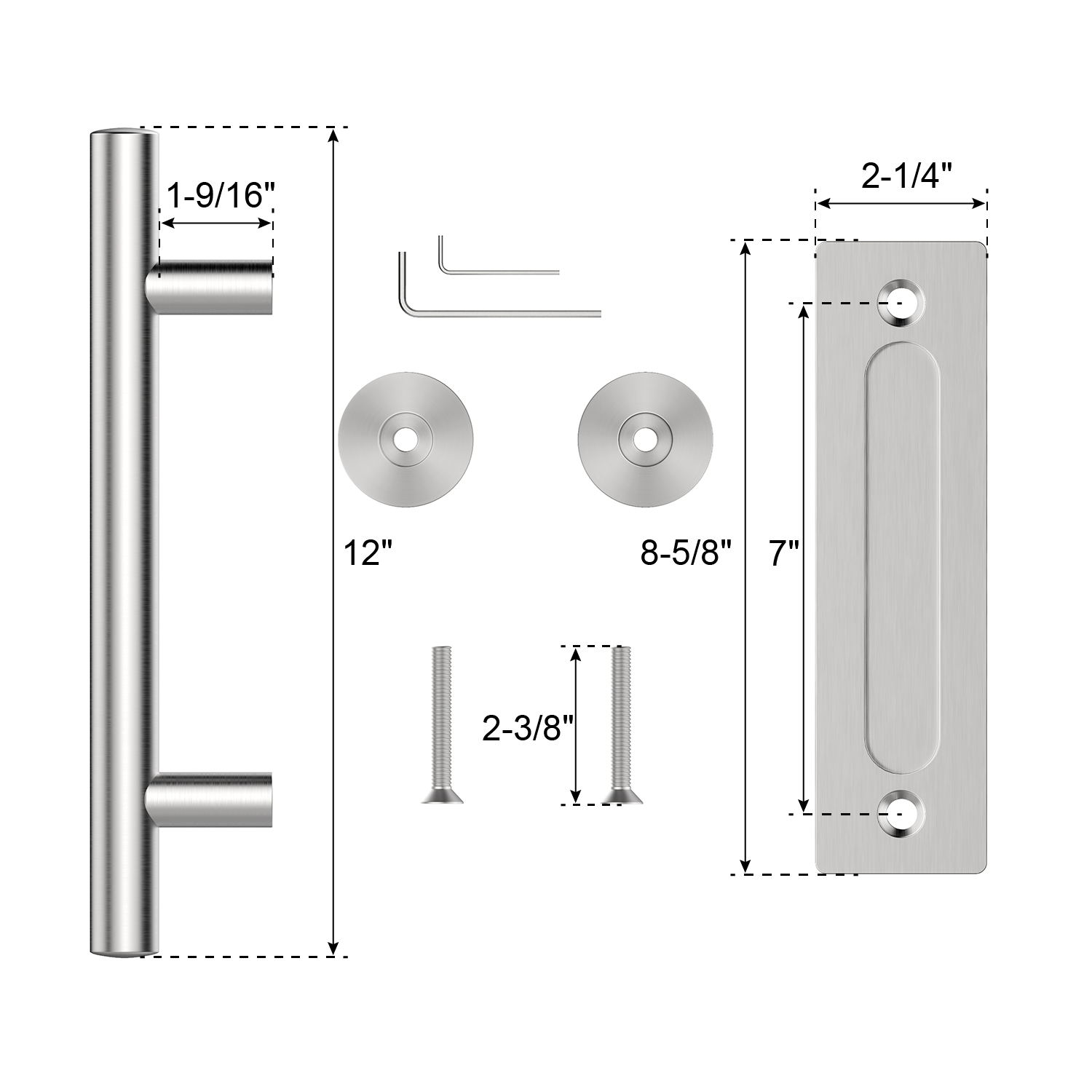 WINSOON GCM4987-ST Barn-Door-Roller-Kits - View #7