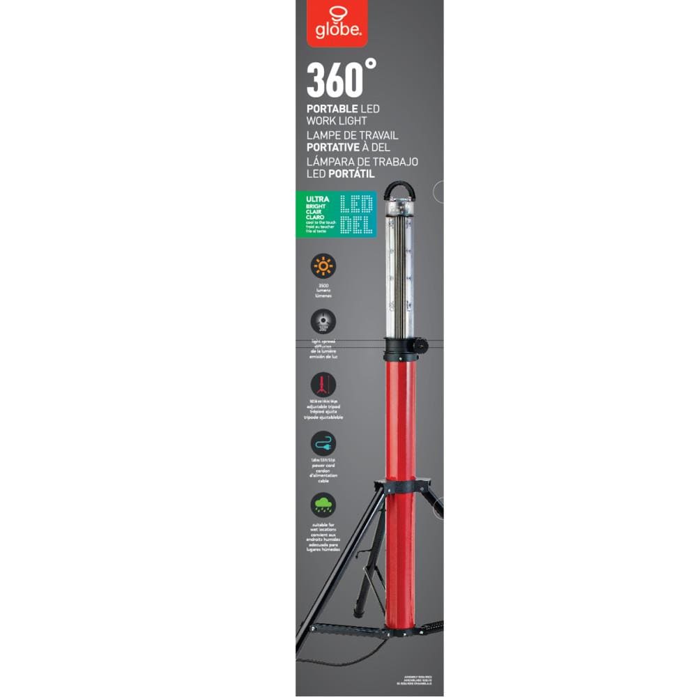 Globe Electric LED Stand Work Light at Lowes.com