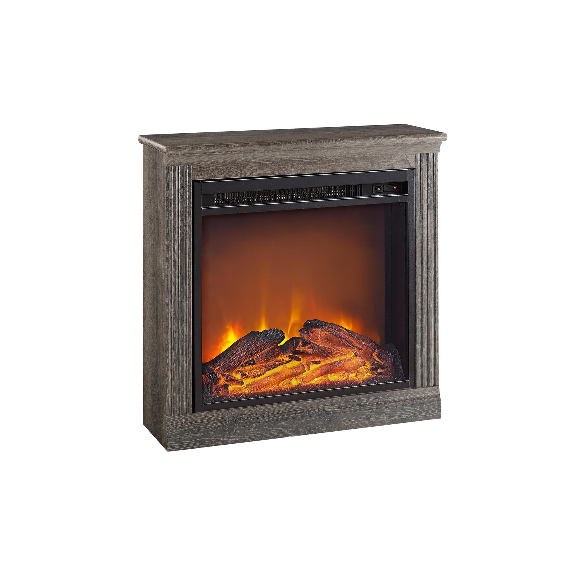 Ameriwood Home 22.8125-in W Medium Brown Fan-Forced Electric Fireplace 1812096COM Uae Electronic uaeelectronic.com