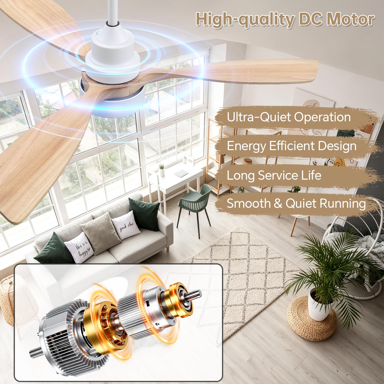 ITOPFOX LIT0814I349 Ceiling-Fans - View #3