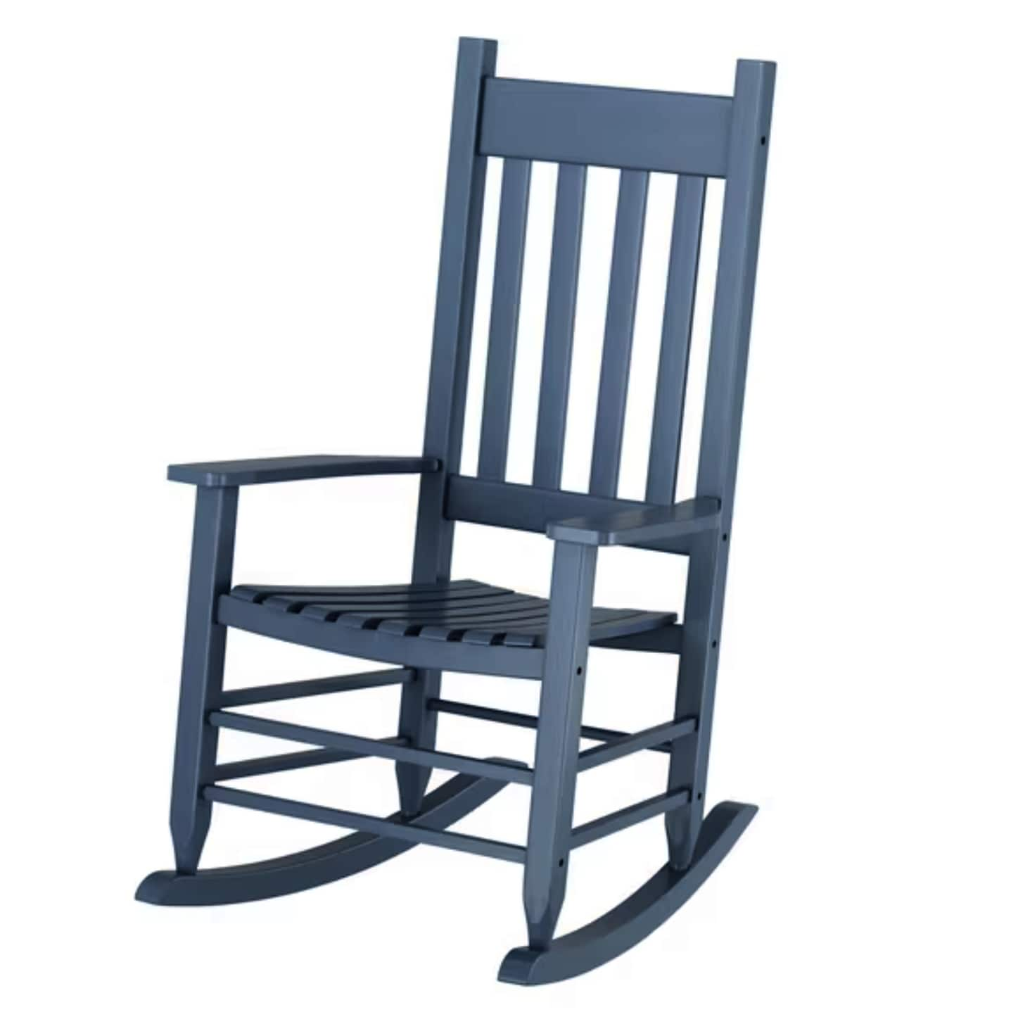 Style Selections Grey Wood Frame Rocking Chair With Slat Seat In The   63855774 