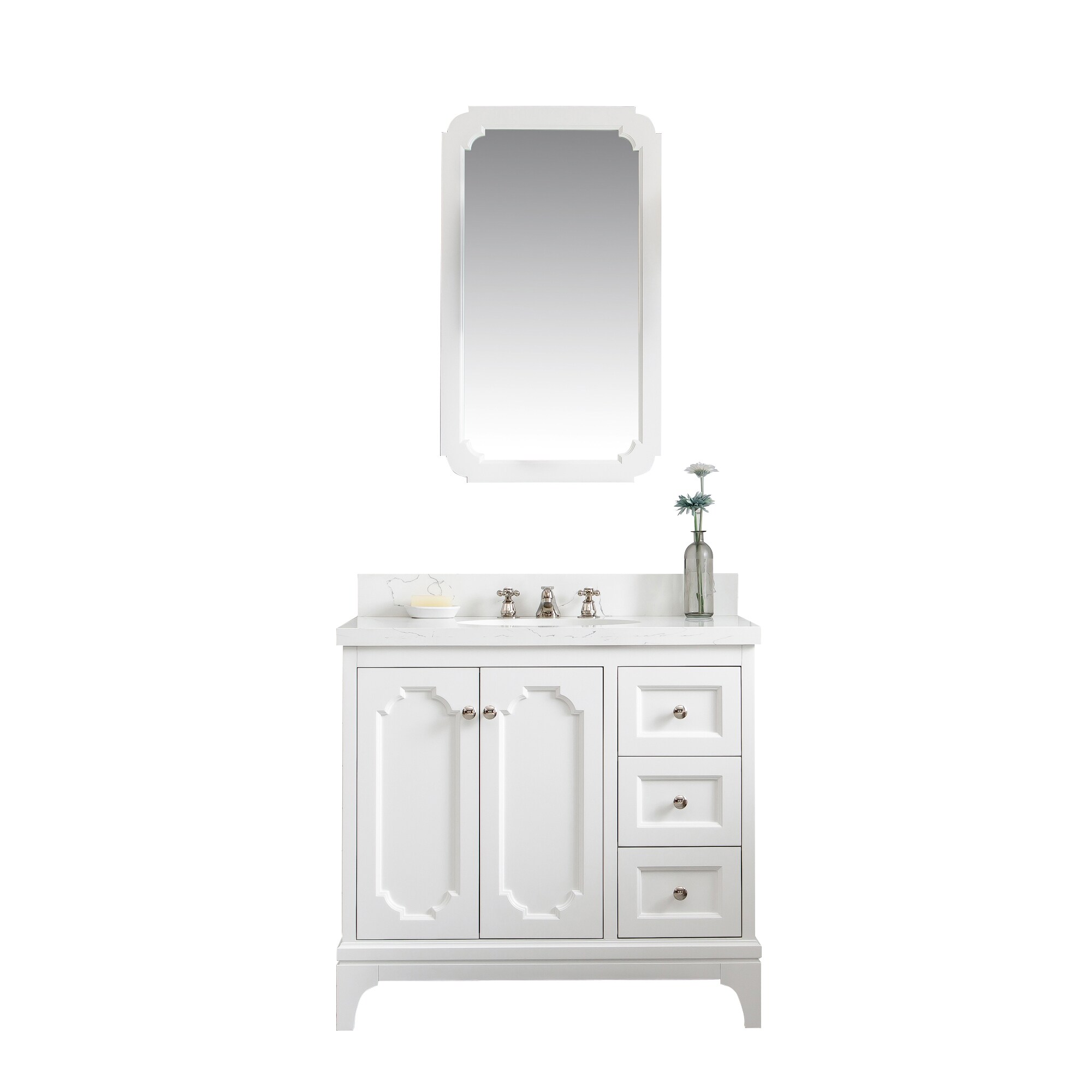 Water Creation VQU036QCPW48 Bath-Vanity-Combo - View #2