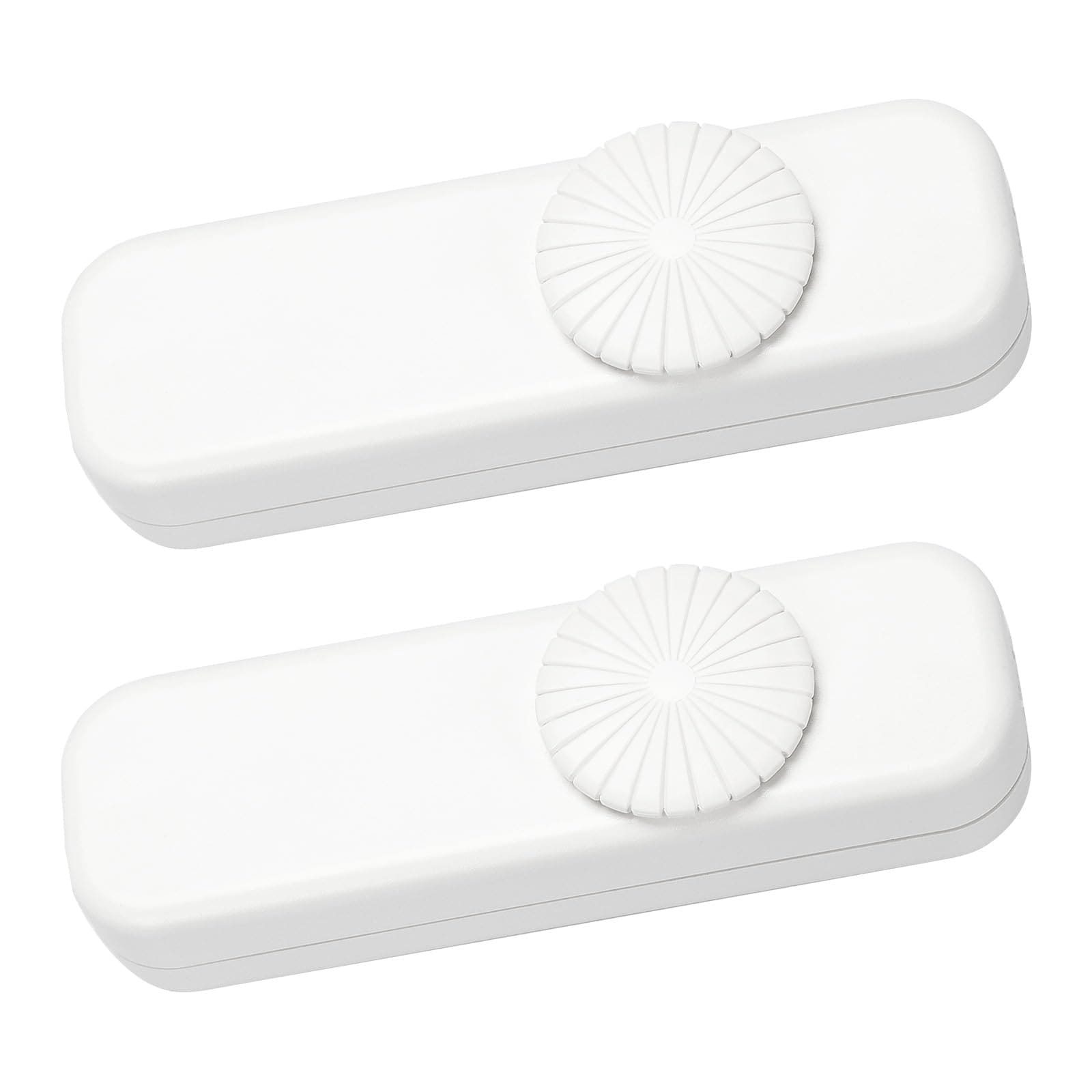 Aoibox  2 Pack Inline Rotary Lamp Cord Dimmer Switch 0 100 Control for LED CFL Incandescent Halogen Bulbs White