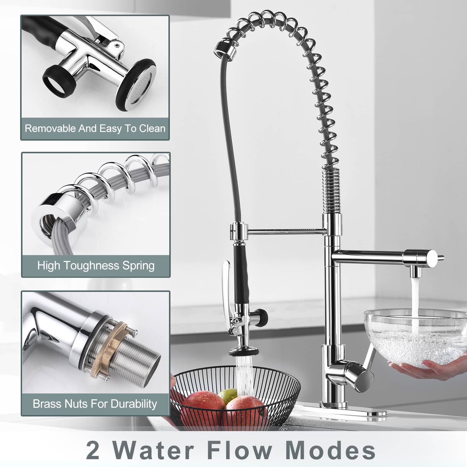 ALEASHA AL-1A20C Kitchen-Faucets - View #3