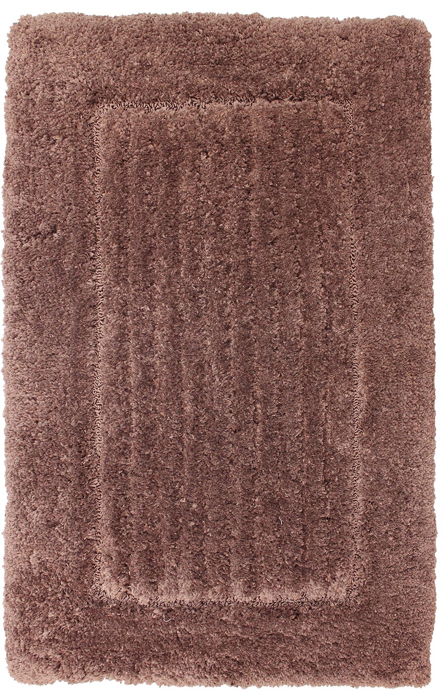 Carpet Art Deco C12323 3D Border 21-Inches x 34-Inches Chocolate Microfiber Bath rug